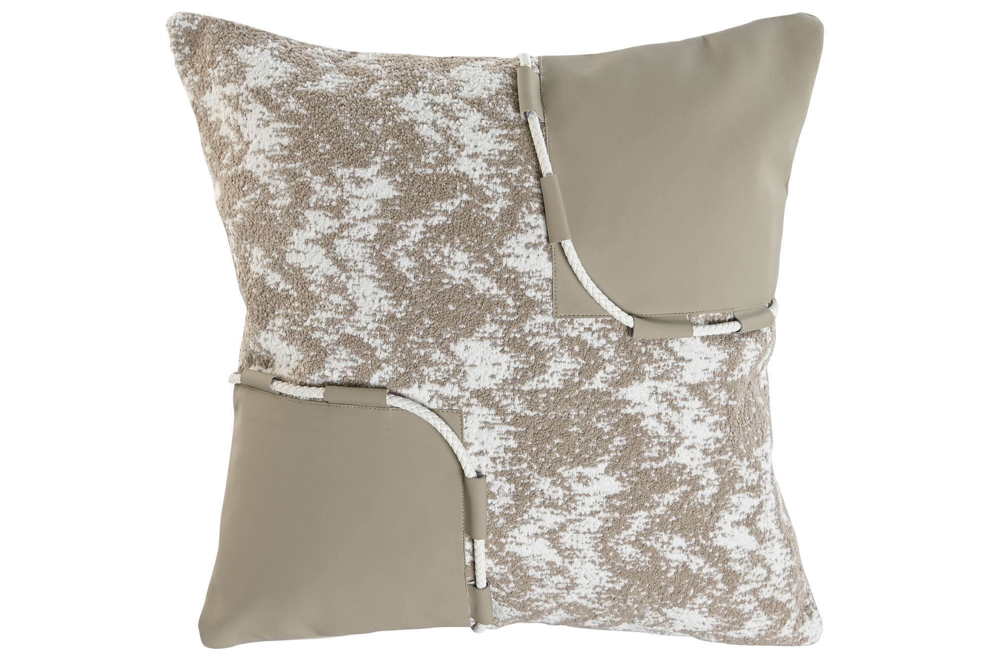 COJIN JACQUARD PU 45X10X45 650 GSM BEIGE