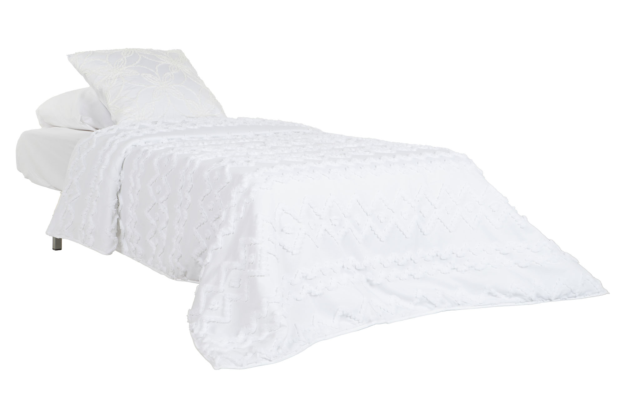 COLCHA POLIESTER 180X260 RELLENO 150 GSM. BLANCO