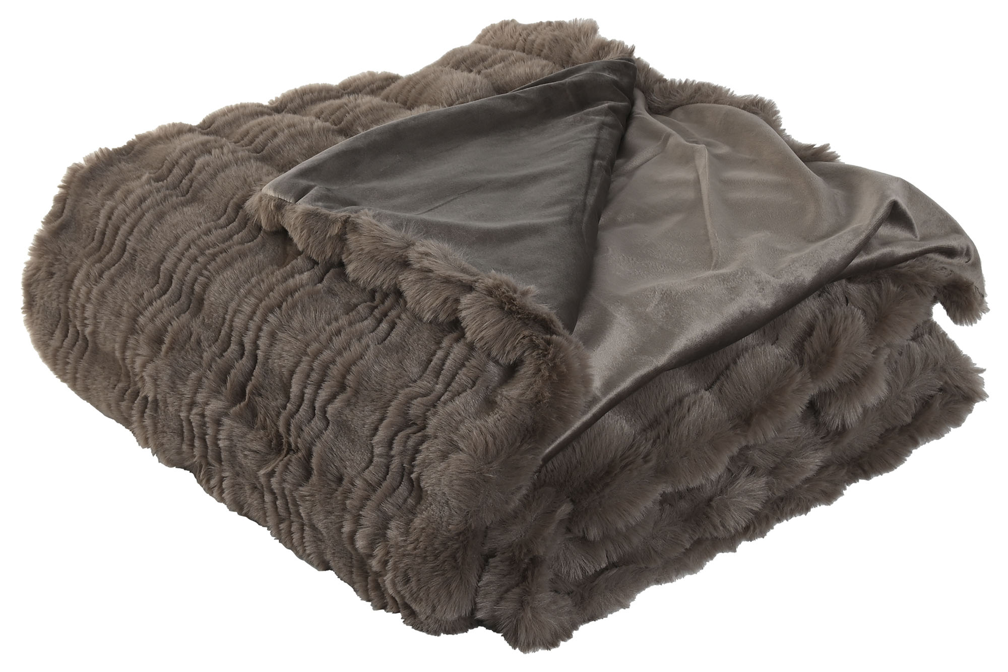 MANTA POLIESTER 220X240X1 650 GSM CAMA MARRON