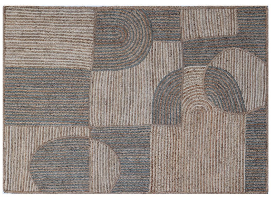ALFOMBRA YUTE 142X200X1 3000 GSM ABSTRACTO