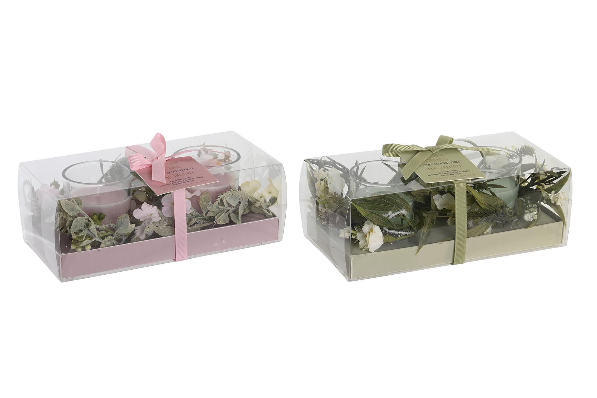 VELA SET 2 CERA PARAFINA 5X5X6 60 GR, 2 SURT.