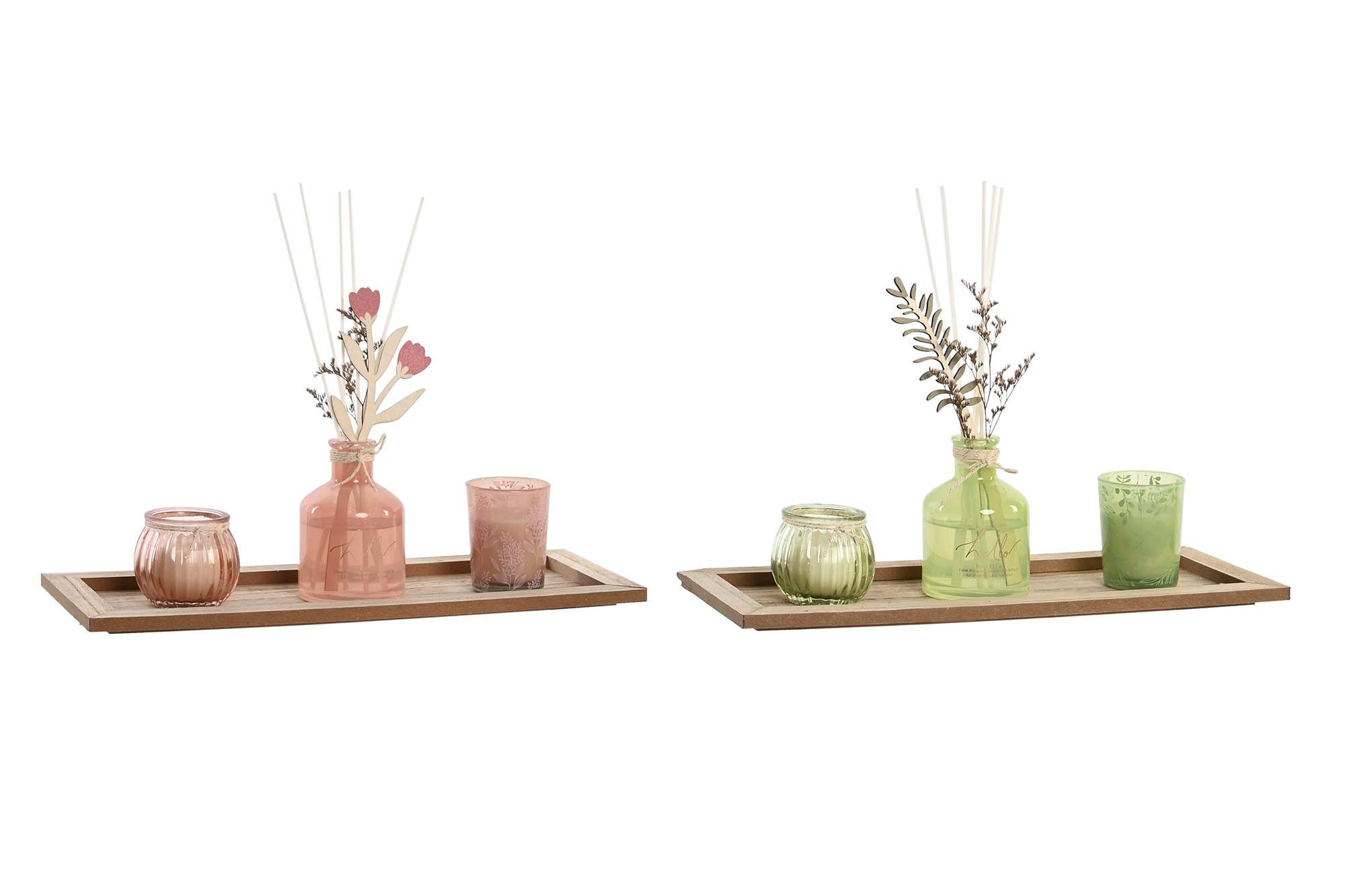 AMBIENTADOR MIKADO SET 3 CRISTAL 6X6X9 100 ML, CON