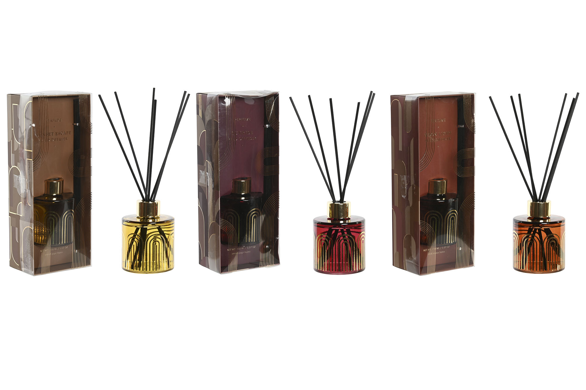 AMBIENTADOR MIKADO CRISTAL 6X6X24 100 ML, ARCOS 3