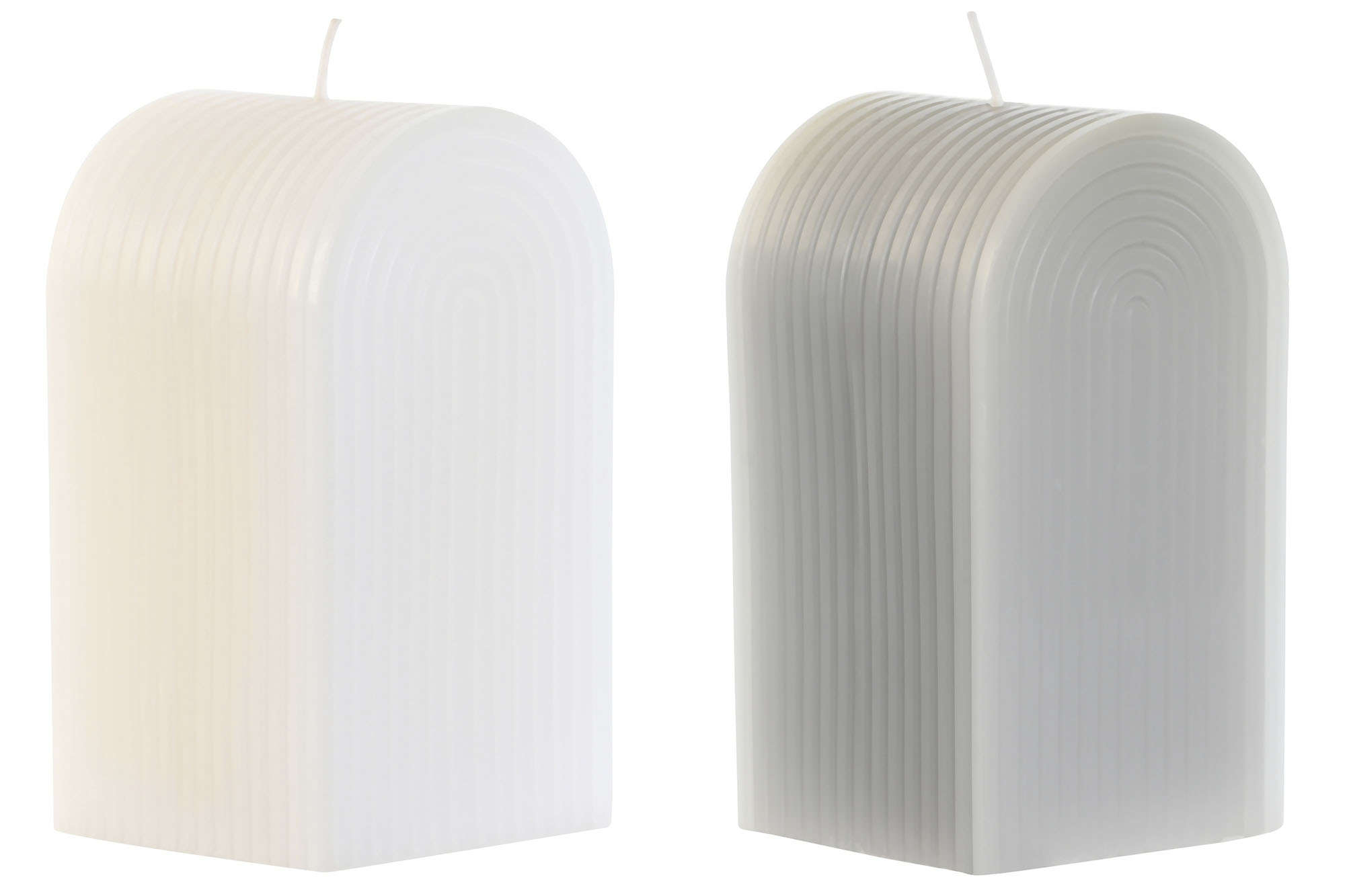 VELA CERA PARAFINA 7X7X13 525 GR, ARCO 2 SURT.