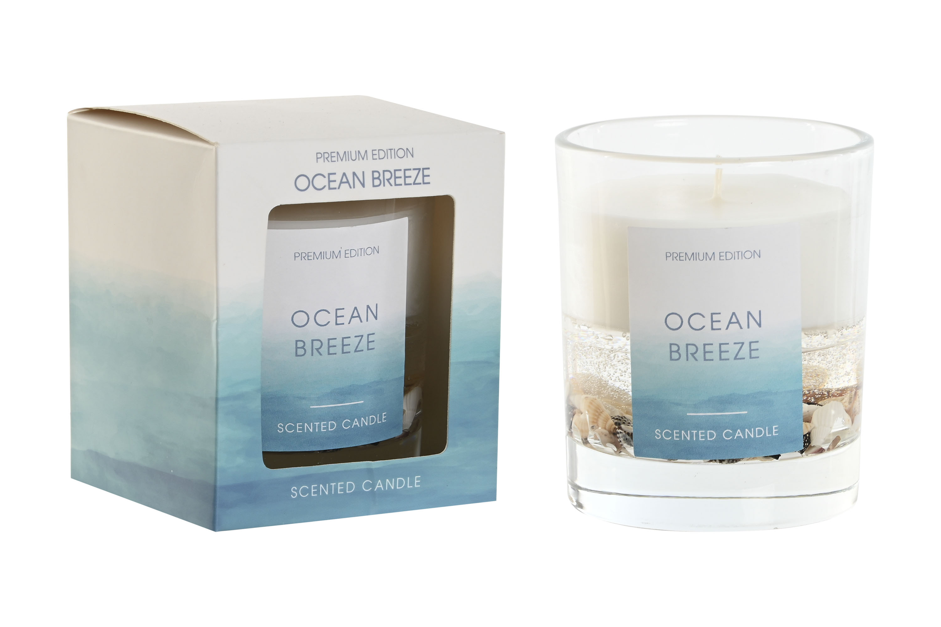 VELA CRISTAL CONCHAS 8X8X9,3 182G PERFUMADA 2%