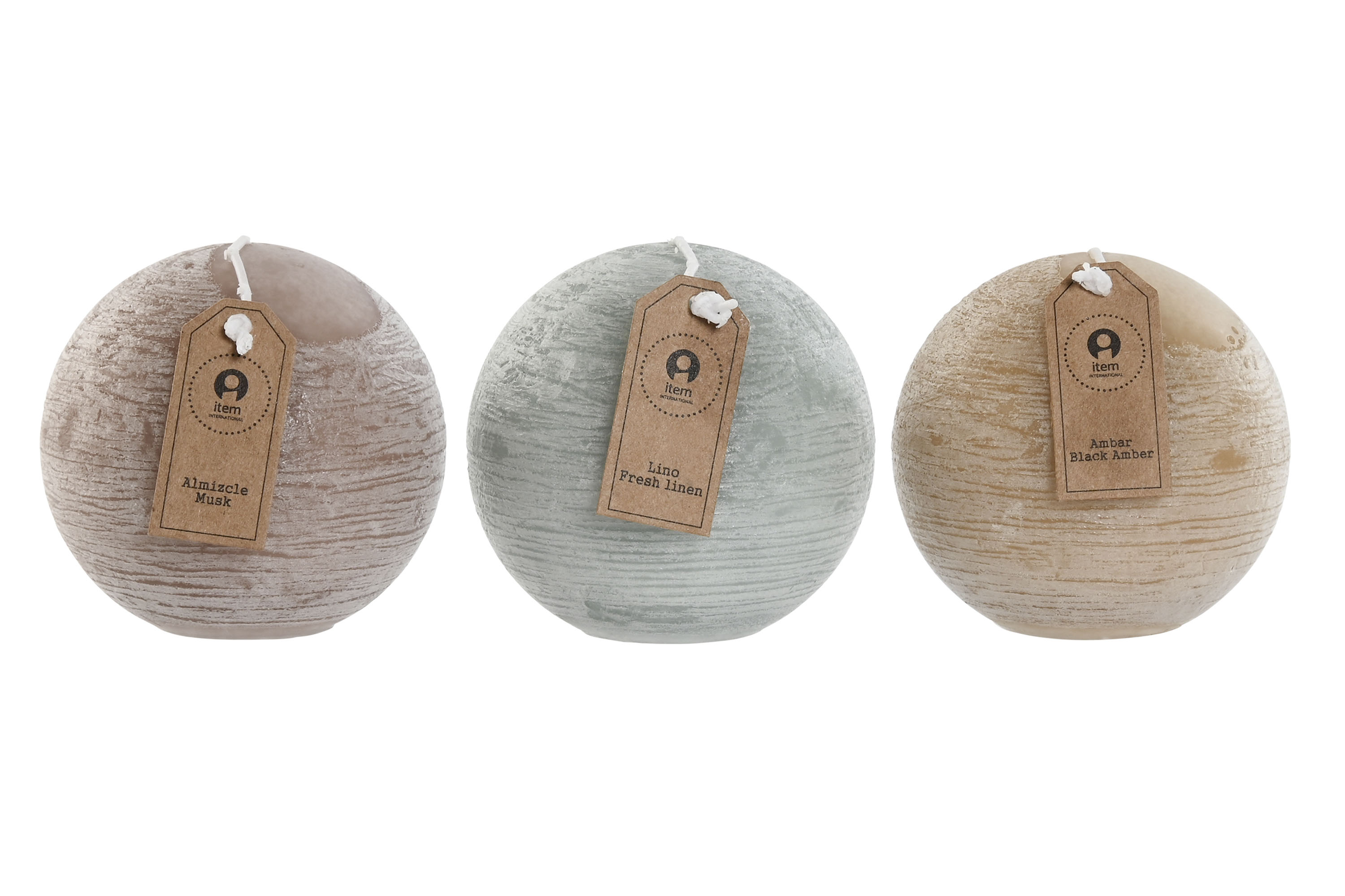 VELA CERA PARAFINA 7,5X7,5X7,5 188 GR BOLA 3 SURT.