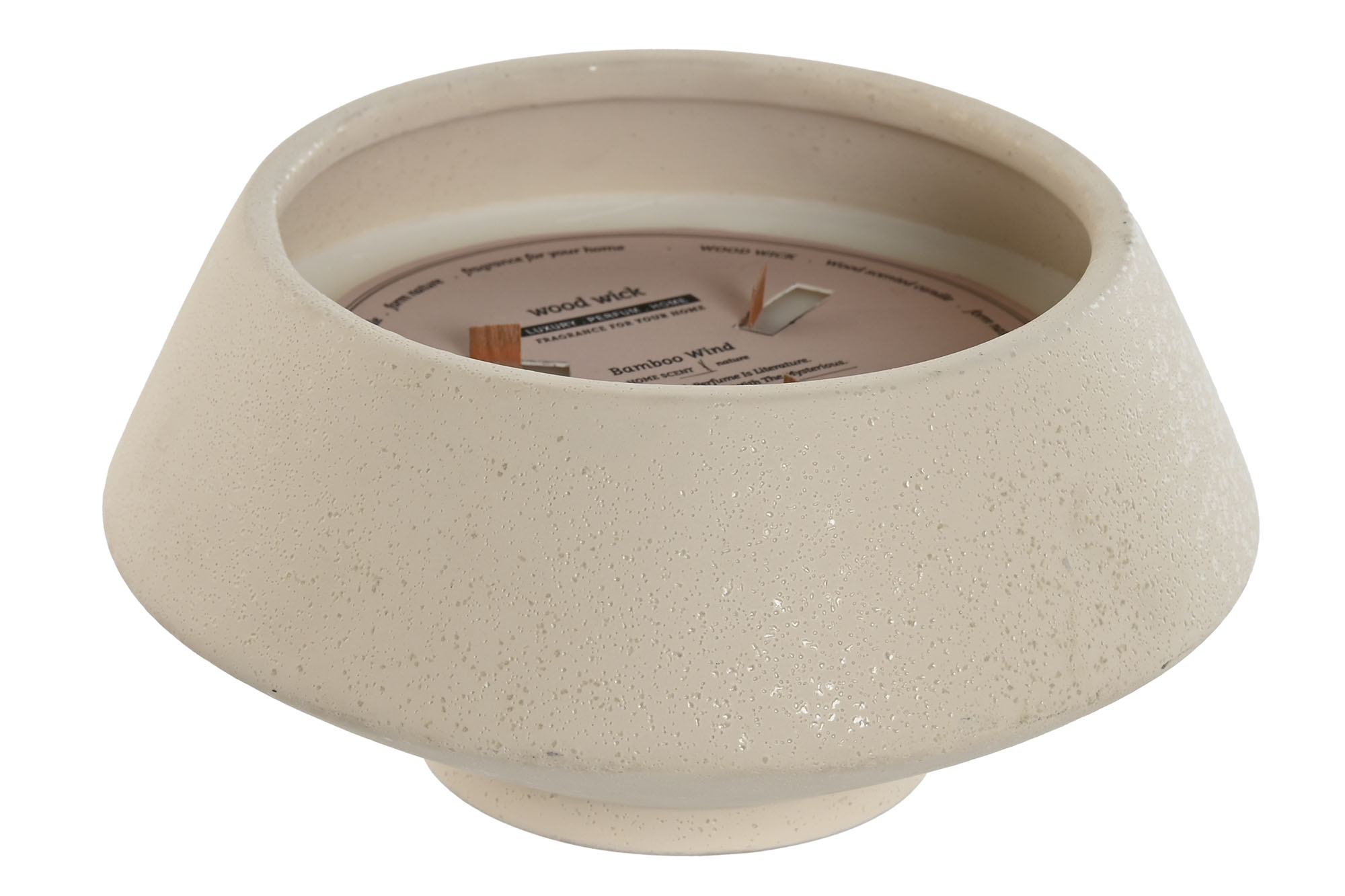 VELA GRES CERA PARAFINA 18X18X9,5 5% BEIGE