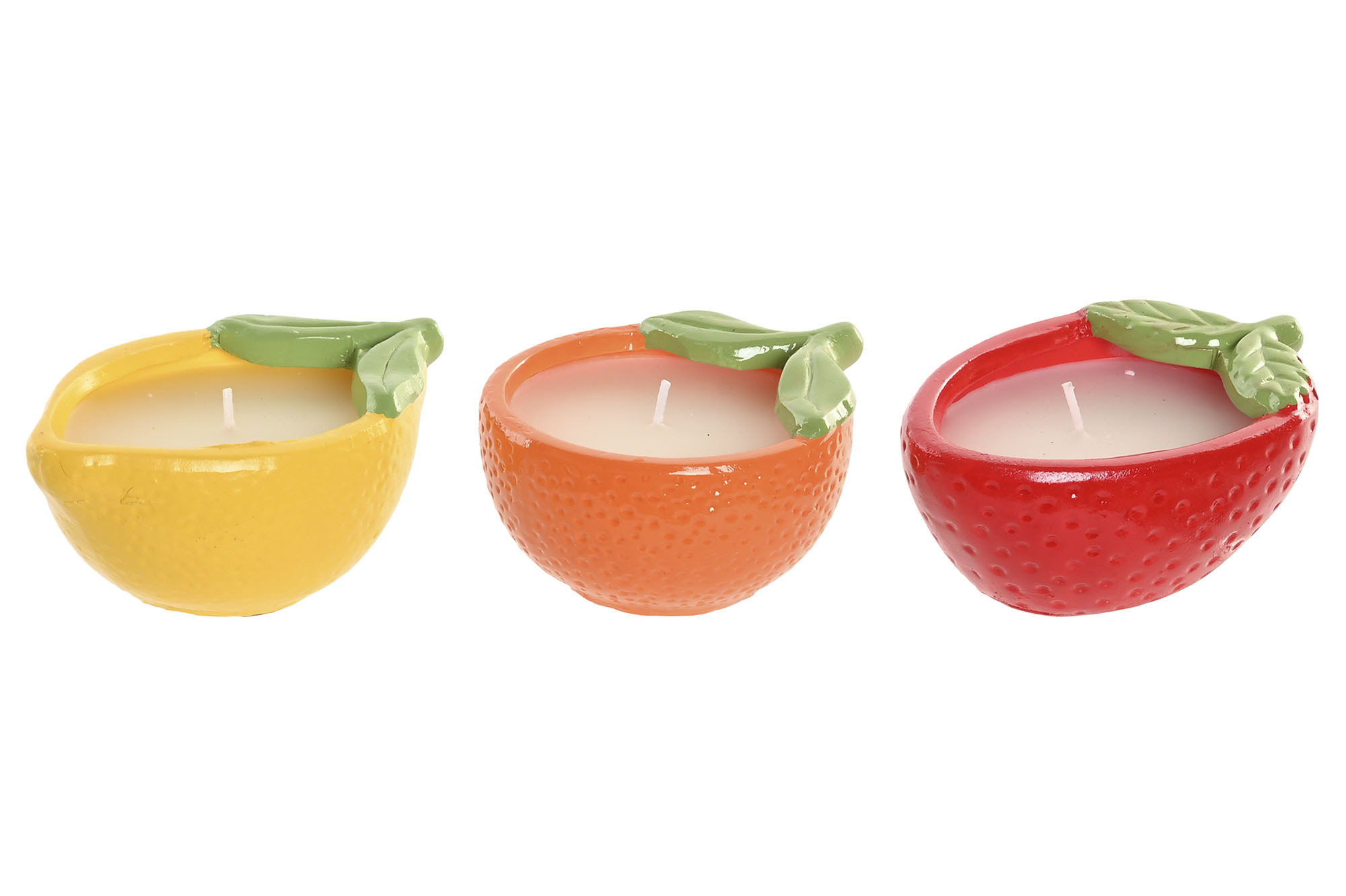 VELA TERRACOTA 14X10X6 95 GR, FRUTA 3 SURT.