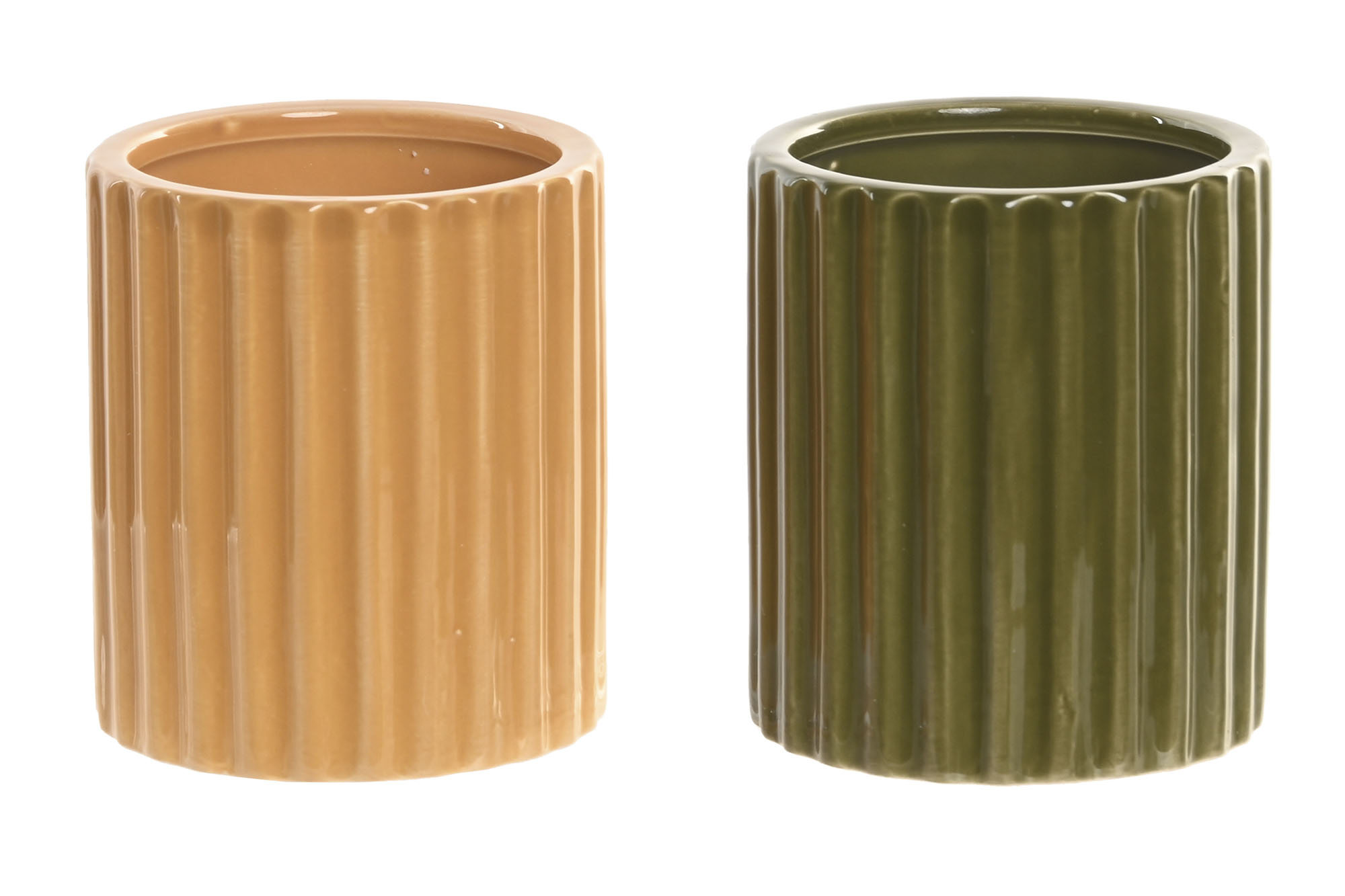 VELA CERA PARAFINA CERAMICA 8X8X9 2 SURT.