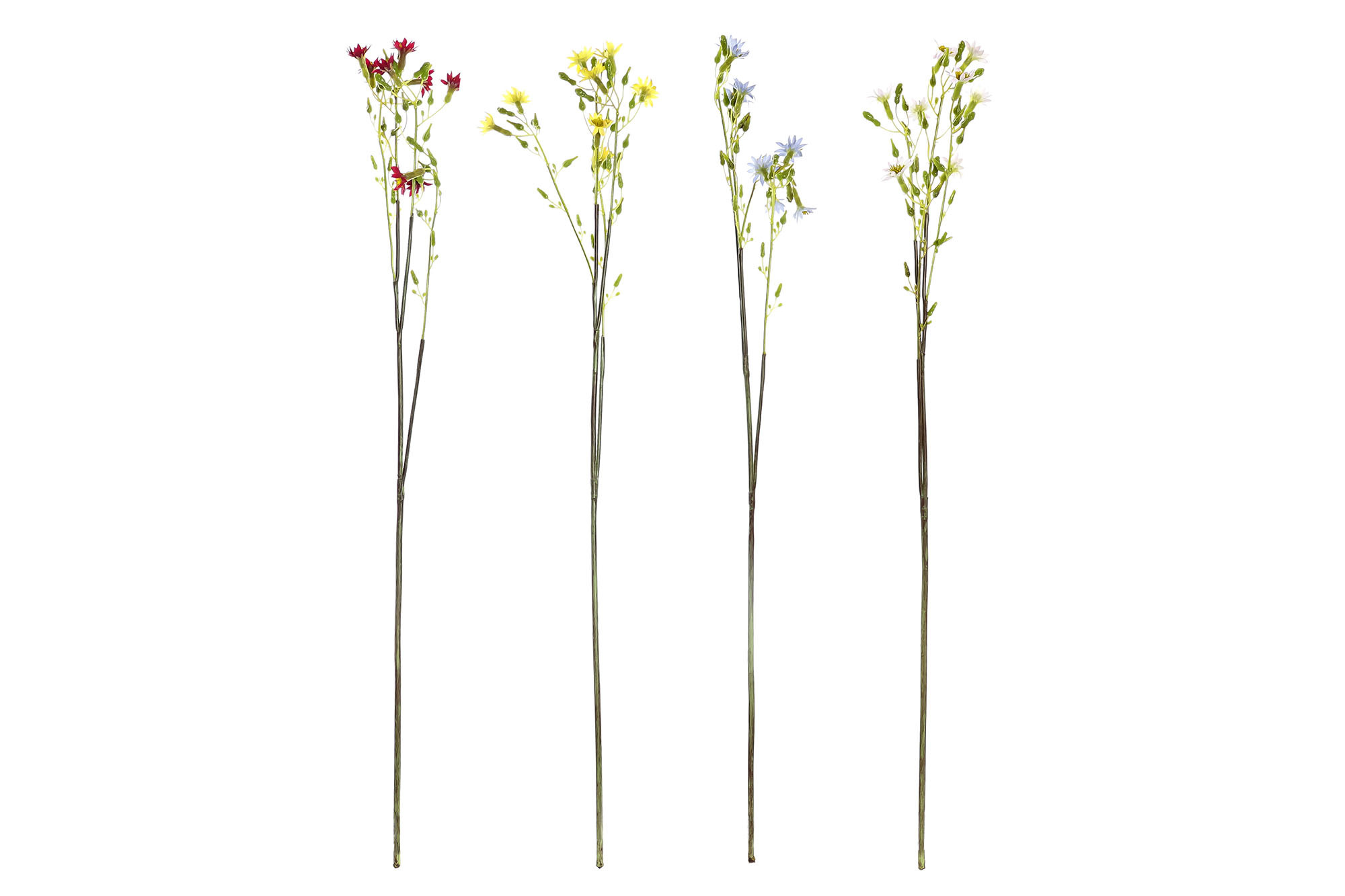 FLOR POLIESTER PE 15X15X57 RABANO BURDEOS