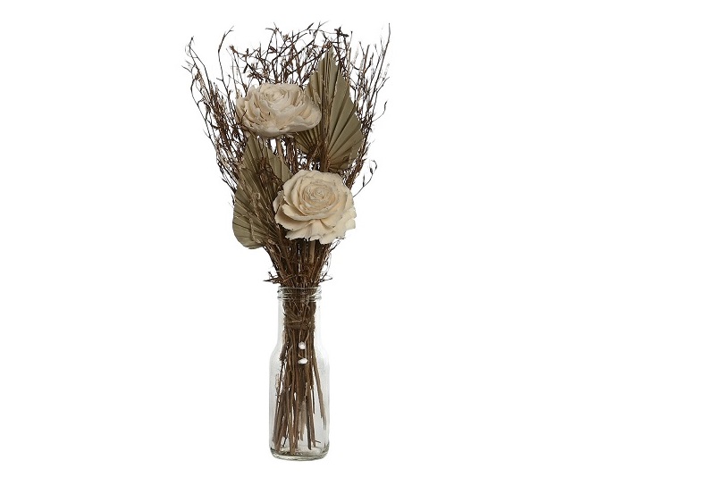 PLANTA FLOR SECA CRISTAL 11X11X40CM