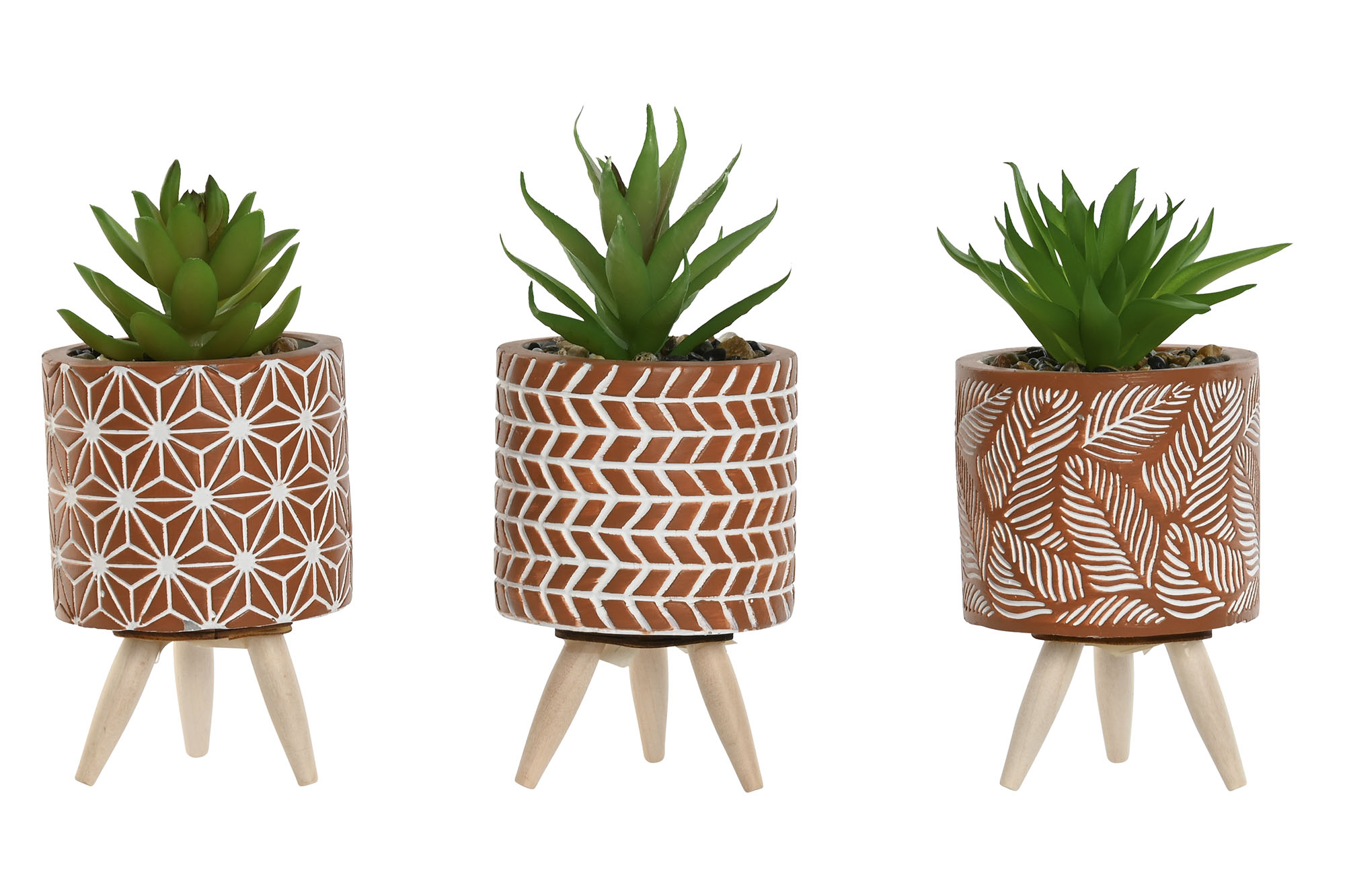 PLANTA CEMENTO PE 7,5X7,5X16,5CM HOJAS