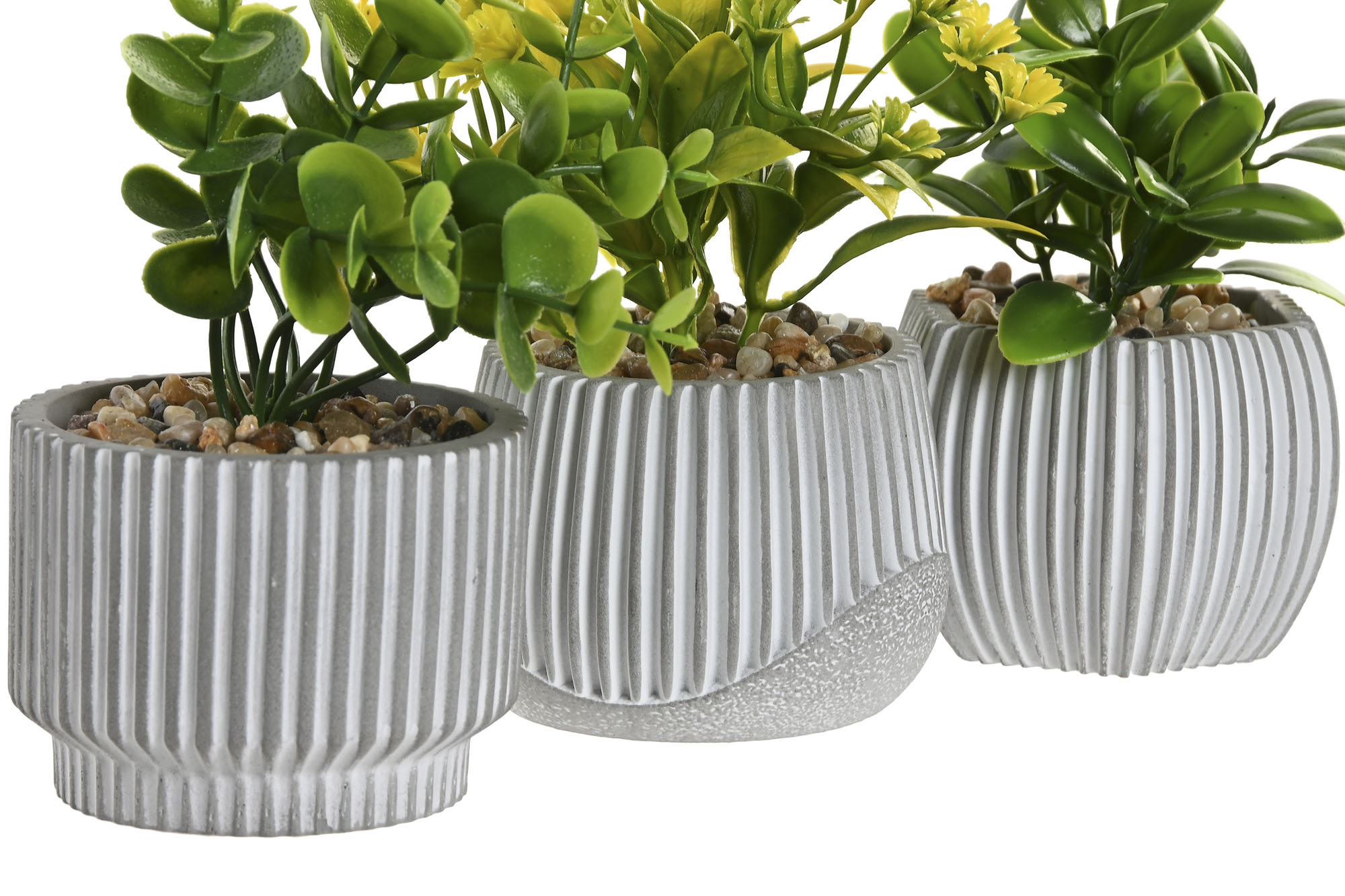 PLANTA PE CERAMICA 8X8X13CM AMARILLA 2