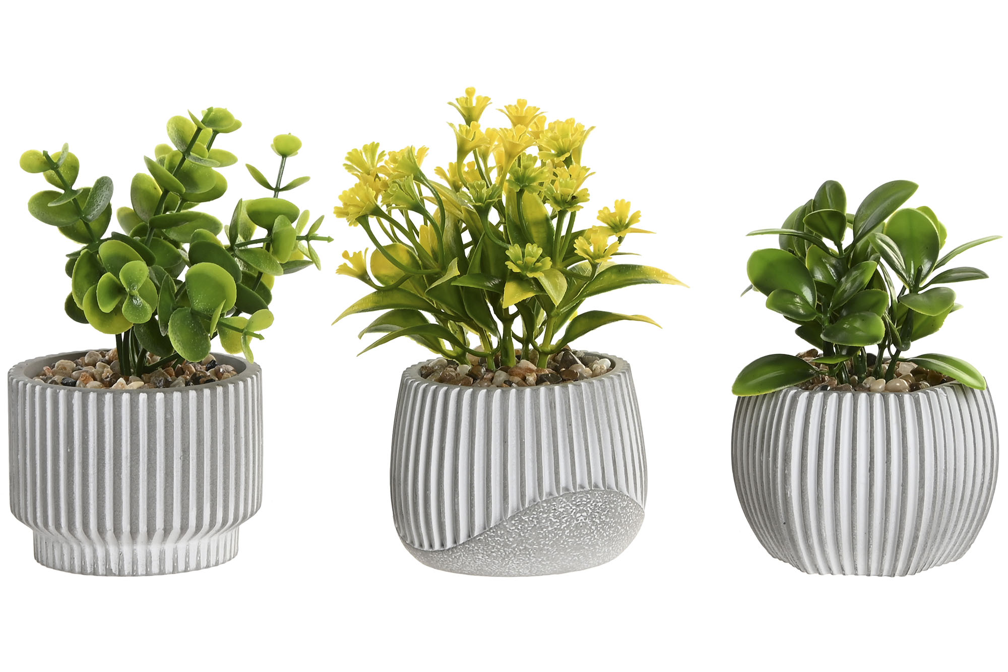 PLANTA PE CERAMICA 8X8X13CM AMARILLA