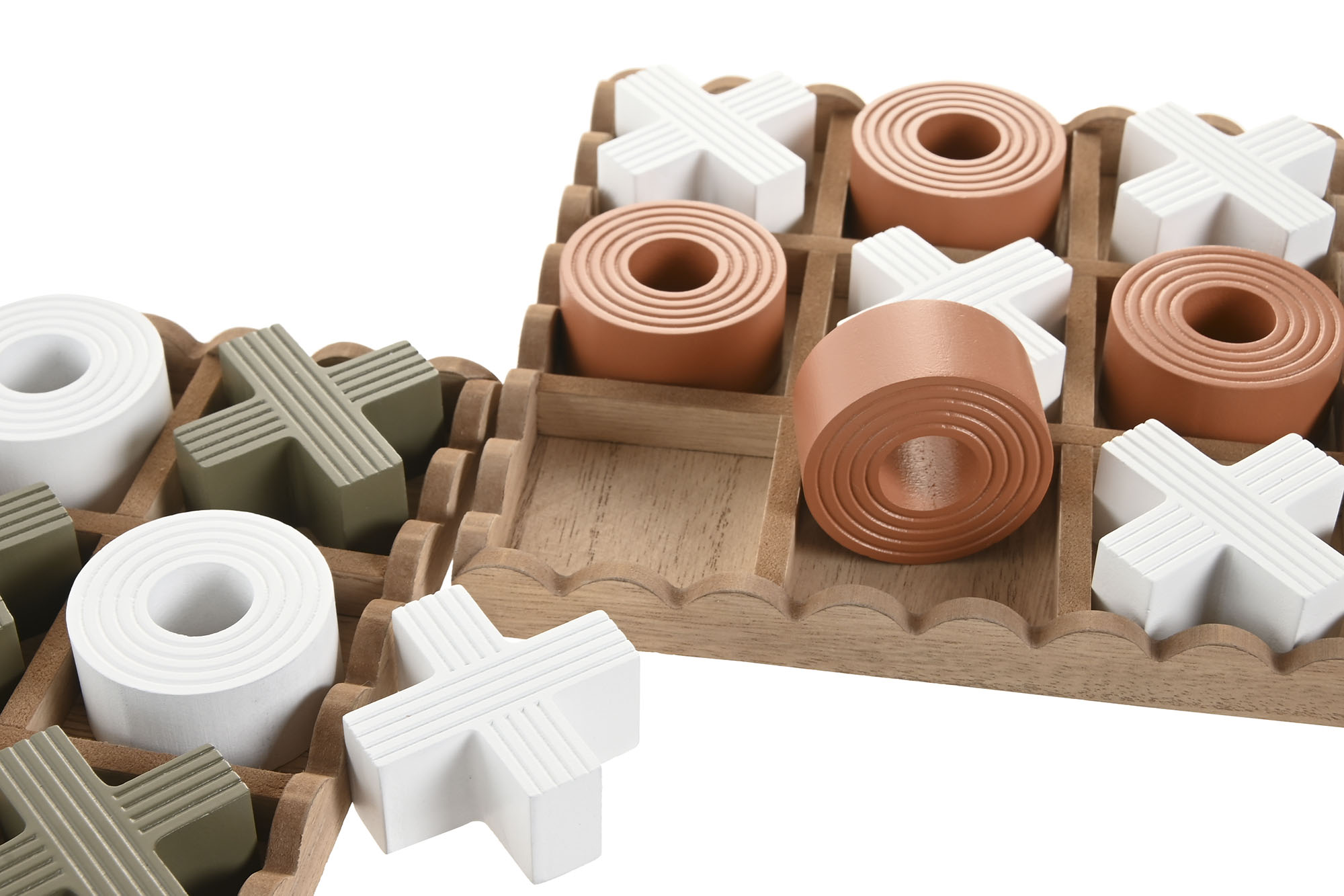 JUEGO DE MESA MDF 18,5X18,5X3 TIC TAC TOE VERDE 2