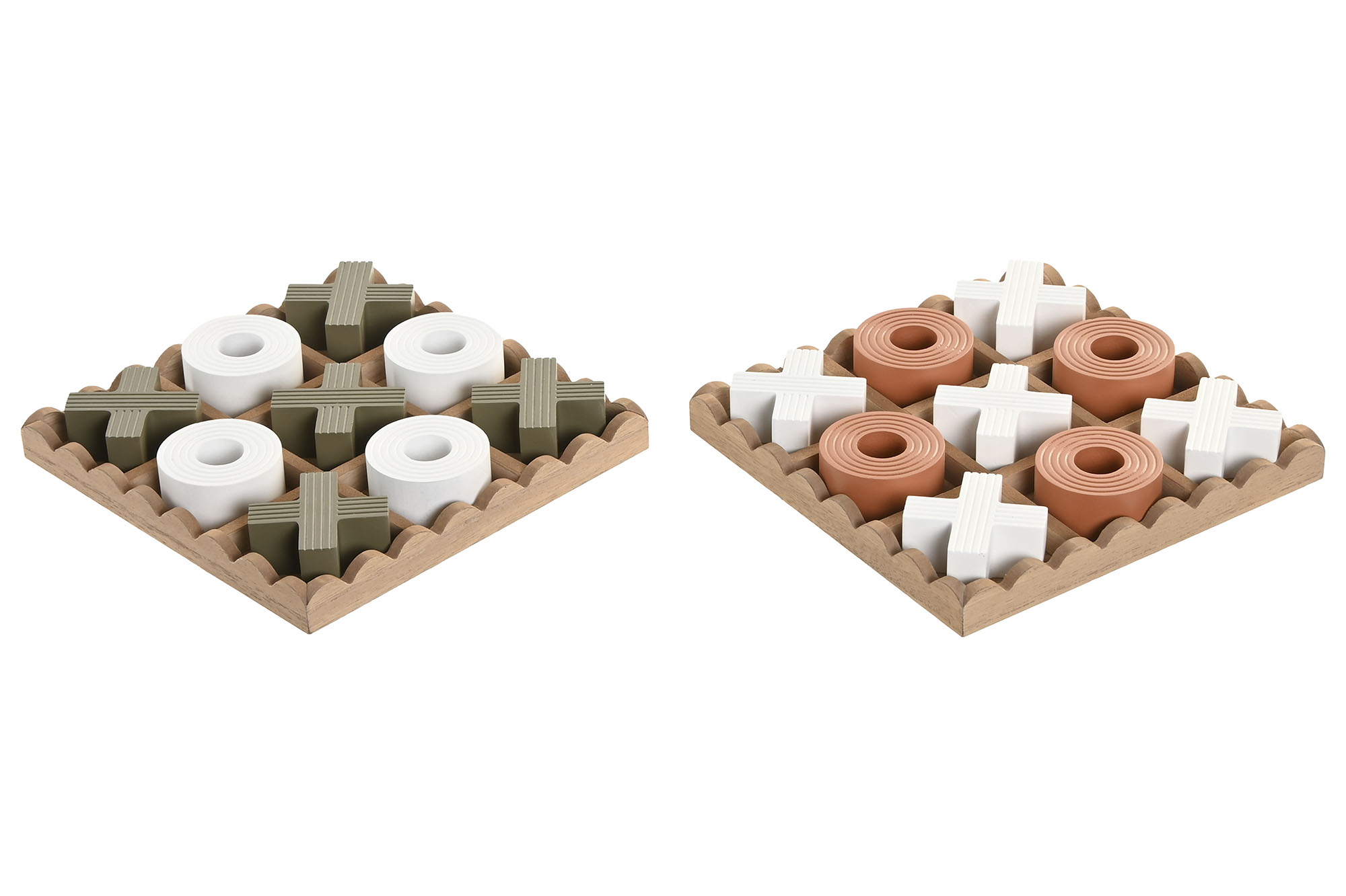 JUEGO DE MESA MDF 18,5X18,5X3 TIC TAC TOE TEJA