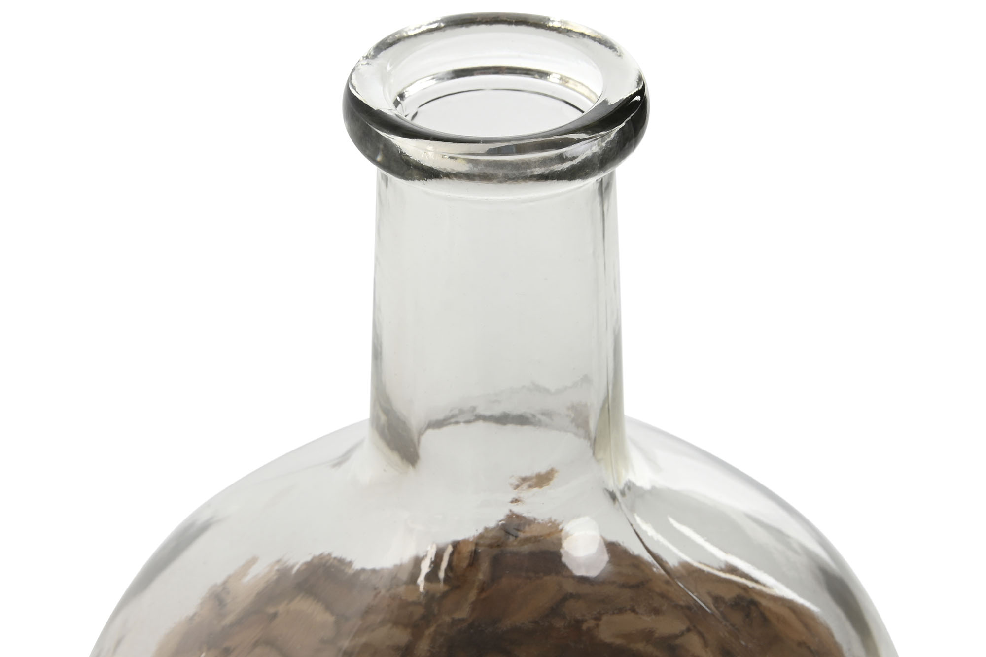 JARRON CRISTAL FIBRA 19X19X30,5 3400ML NATURAL 4