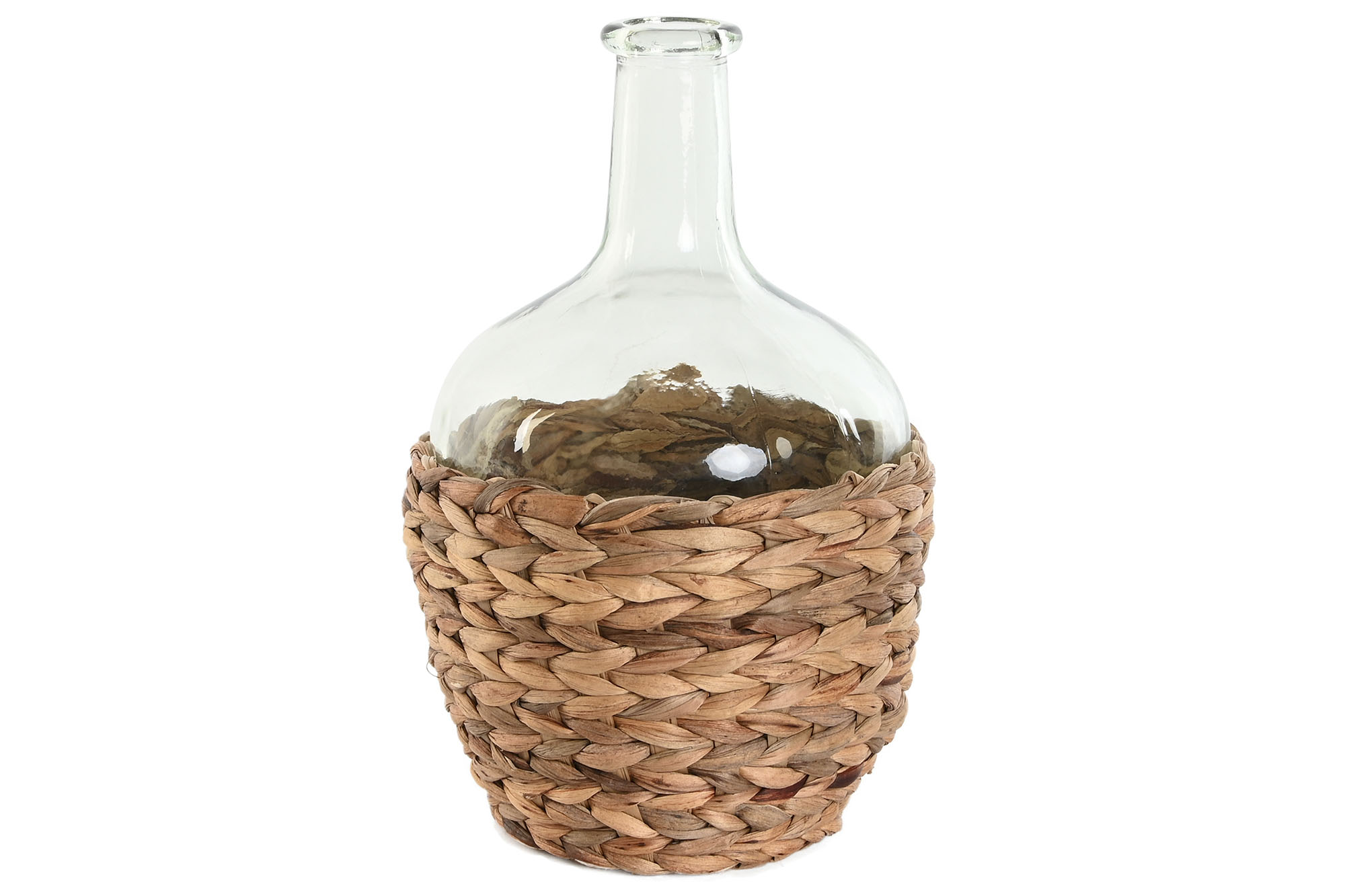 JARRON CRISTAL FIBRA 16X16X25,5 2000ML FIBRA