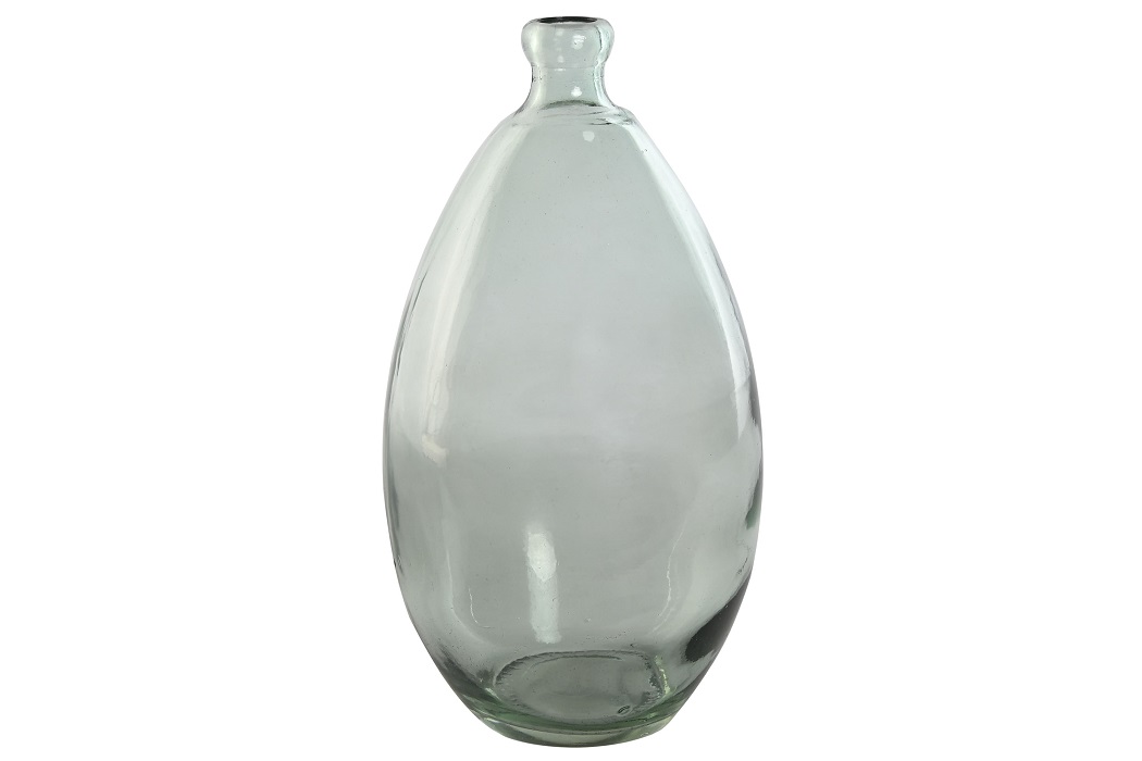 JARRON CRISTAL RECICLADO 15X15X31 ORGANICO