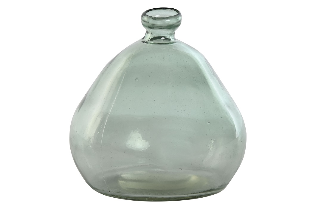 JARRON CRISTAL RECICLADO 17X17X18CM ORGANICO