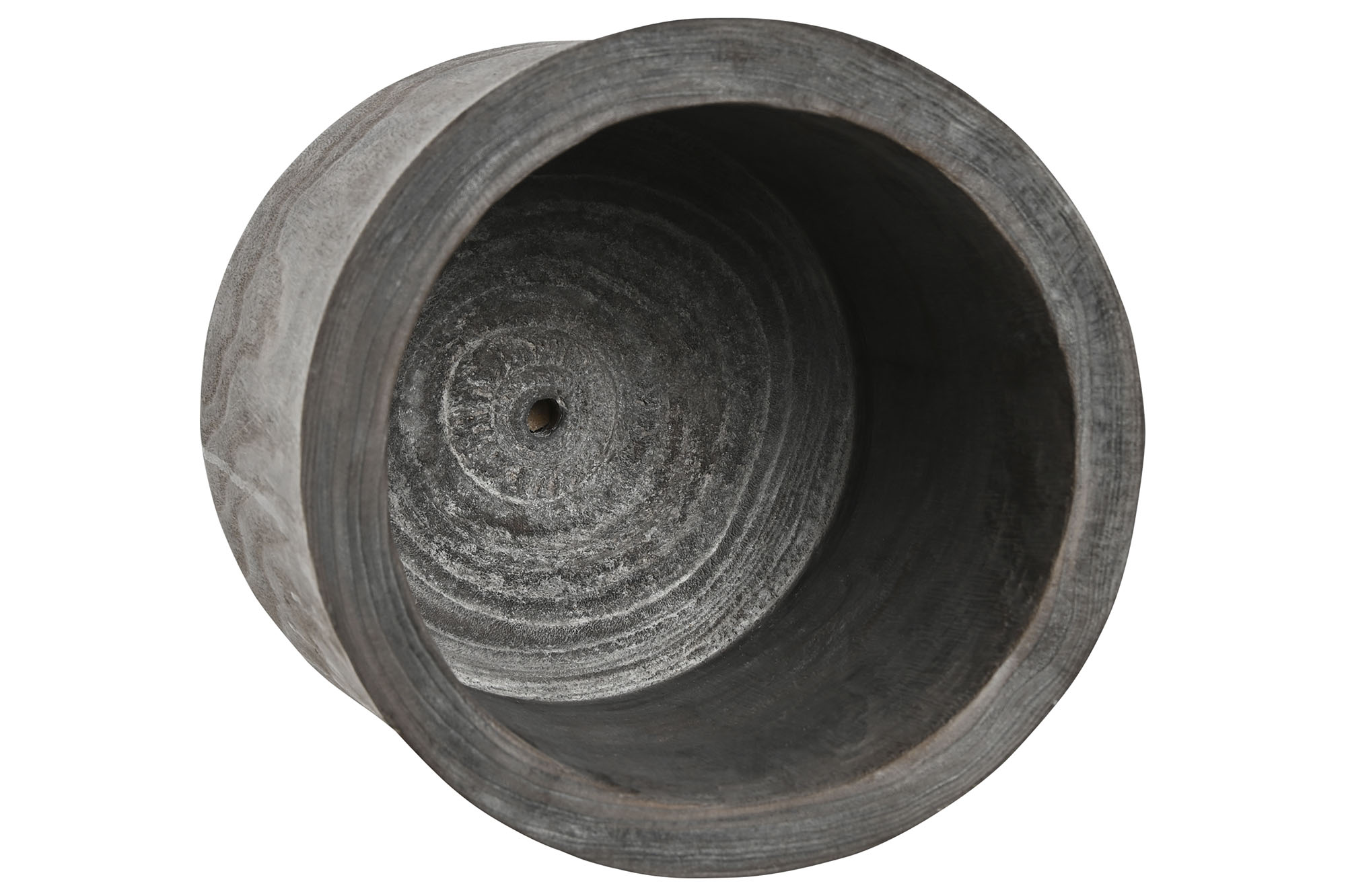 MACETERO PAULOWNIA 22X22X25 DESGASTADO GRIS OSCURO 2