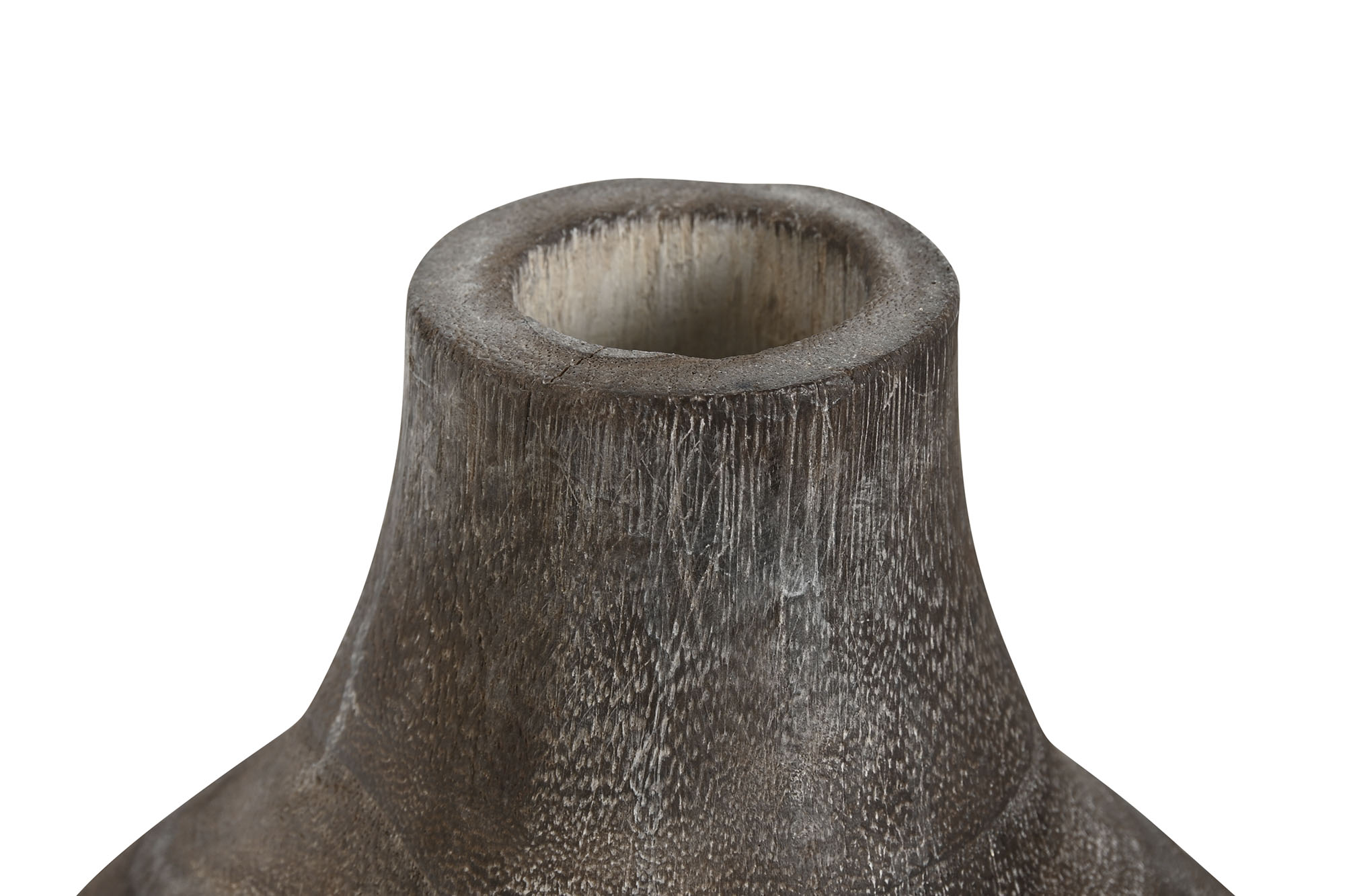 JARRON PAULOWNIA 16X16X24 DESGASTADO GRIS OSCURO 2