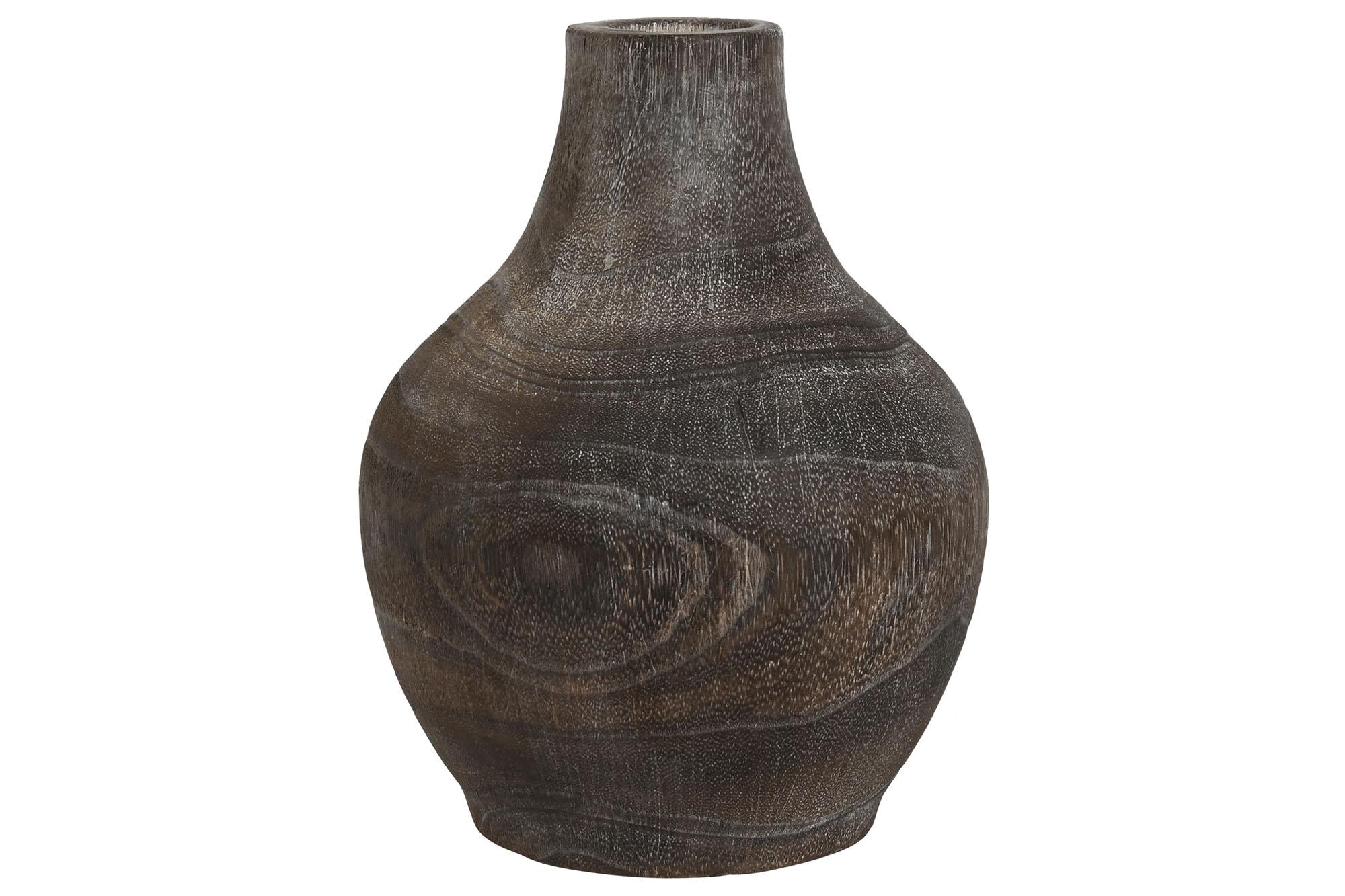 JARRON PAULOWNIA 16X16X24 DESGASTADO GRIS OSCURO