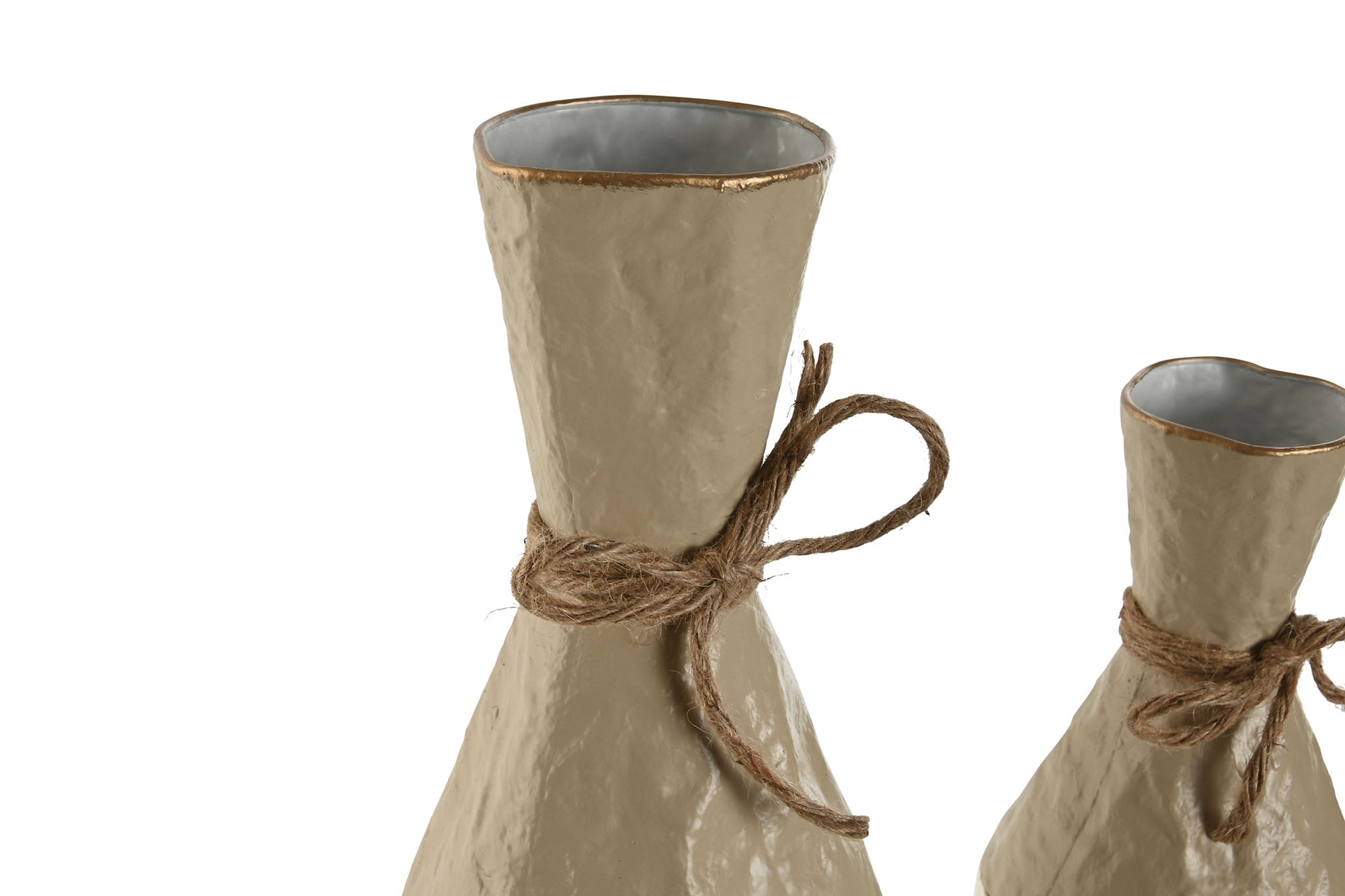 JARRON  METAL 13X13X56CM  RUGOSO 2