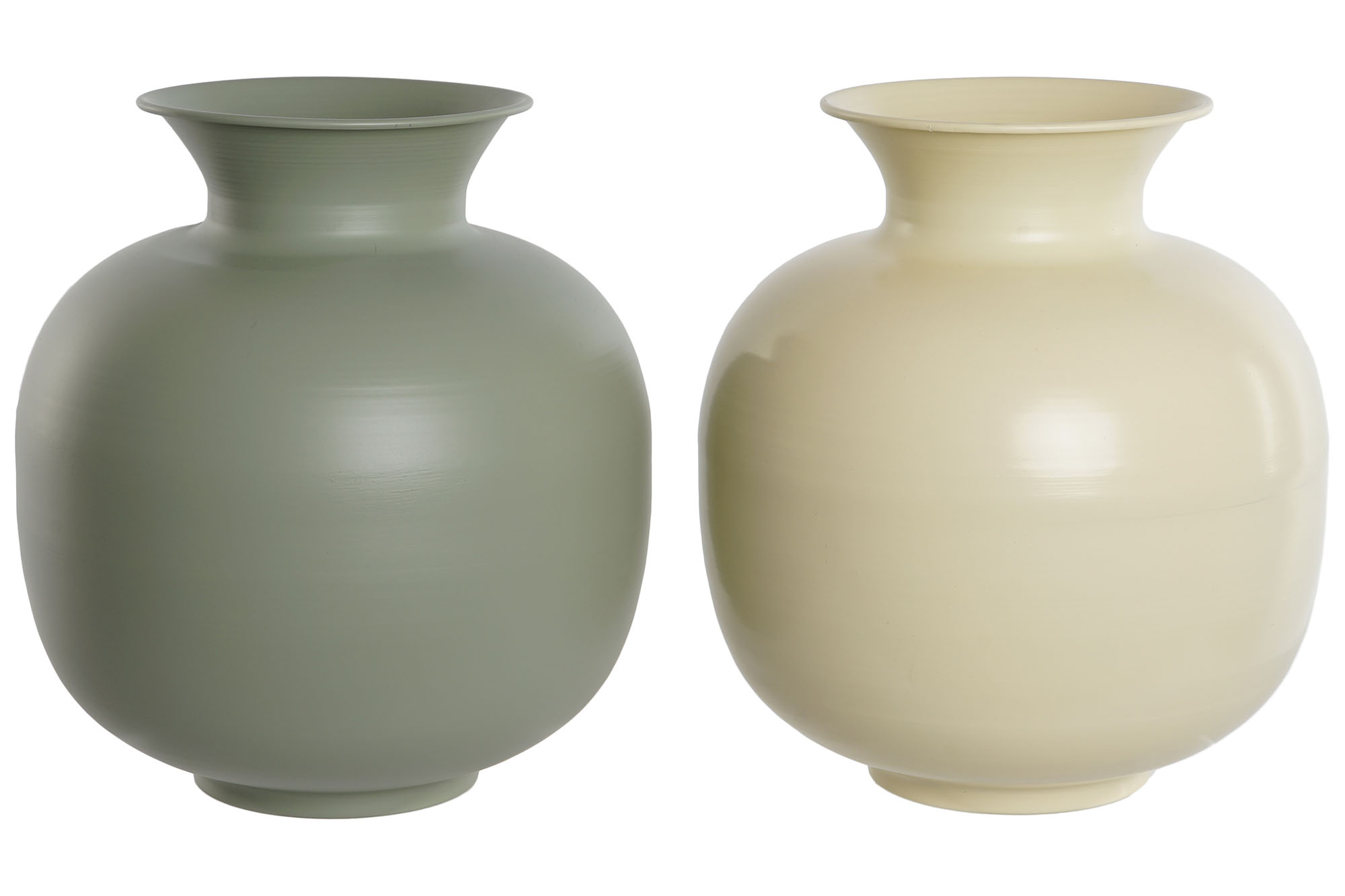 JARRON METAL 29X29X33CM VERDE