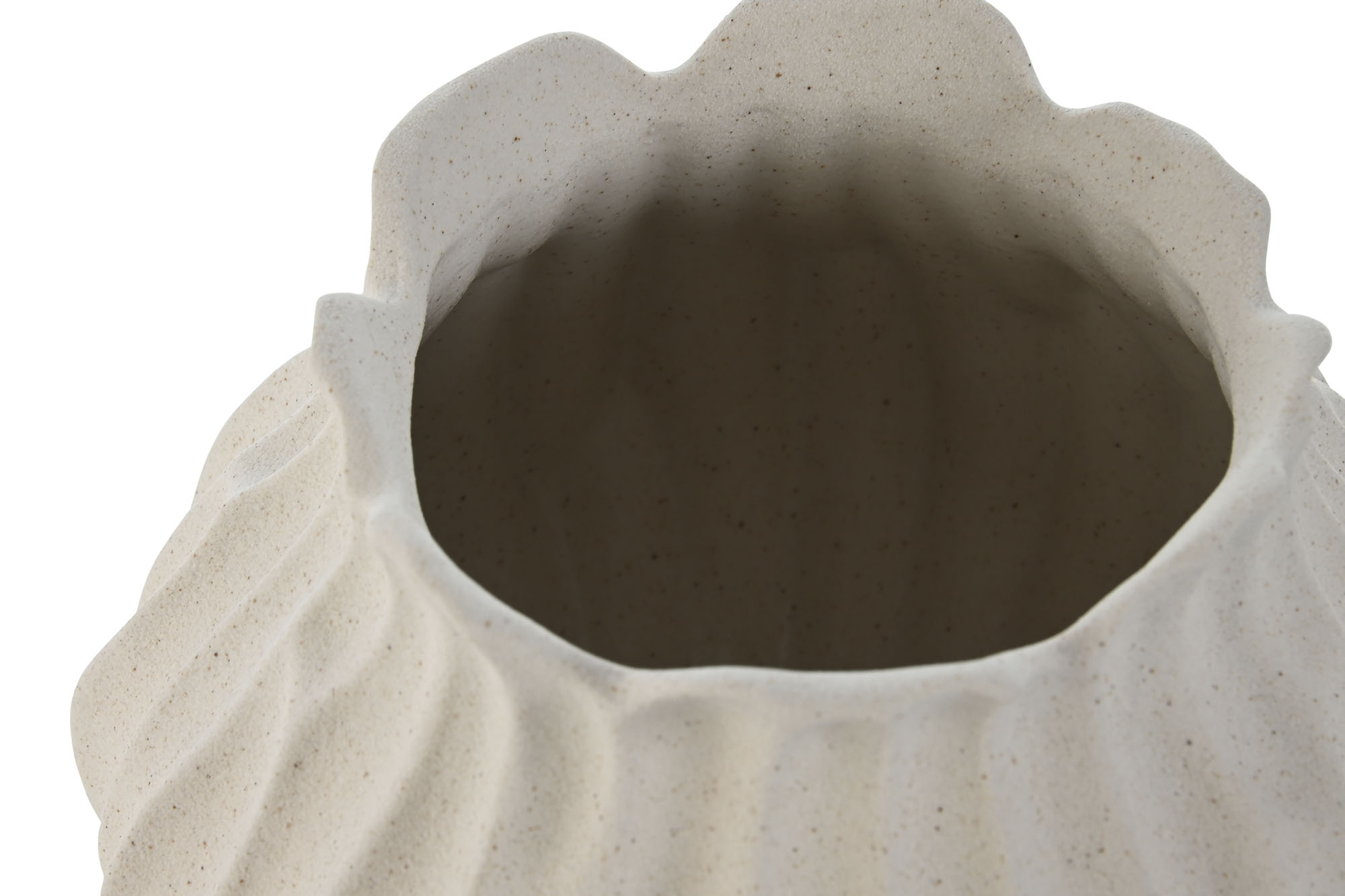 JARRON PORCELANA 18X18X15 CREMA 2