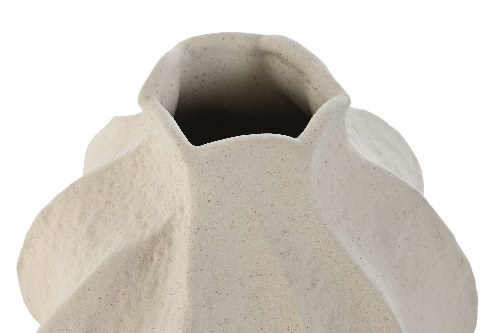 JARRON PORCELANA 15,5X15,5X23 CREMA 2