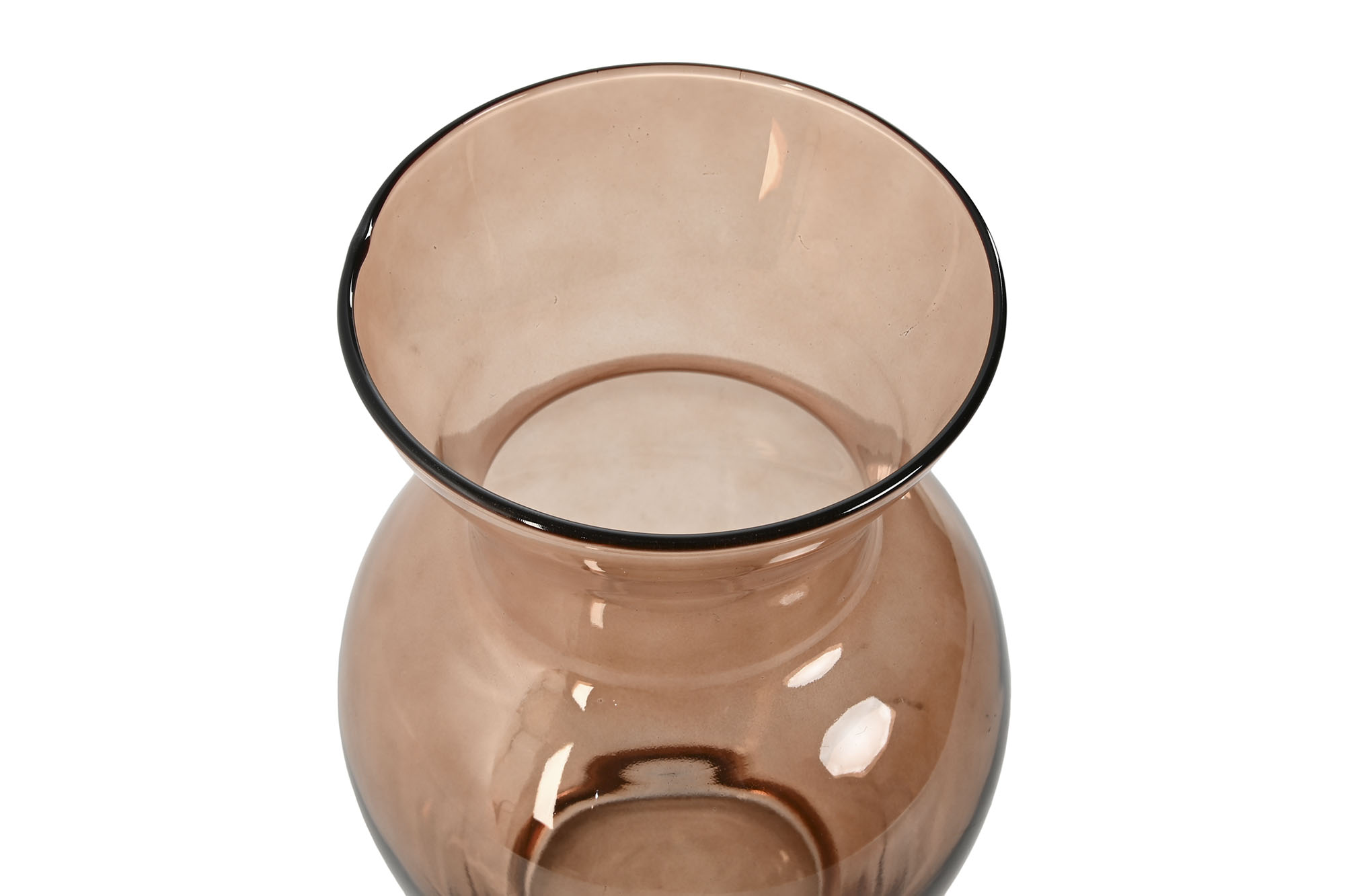 JARRON CRISTAL 16X16X27 AMBAR 2