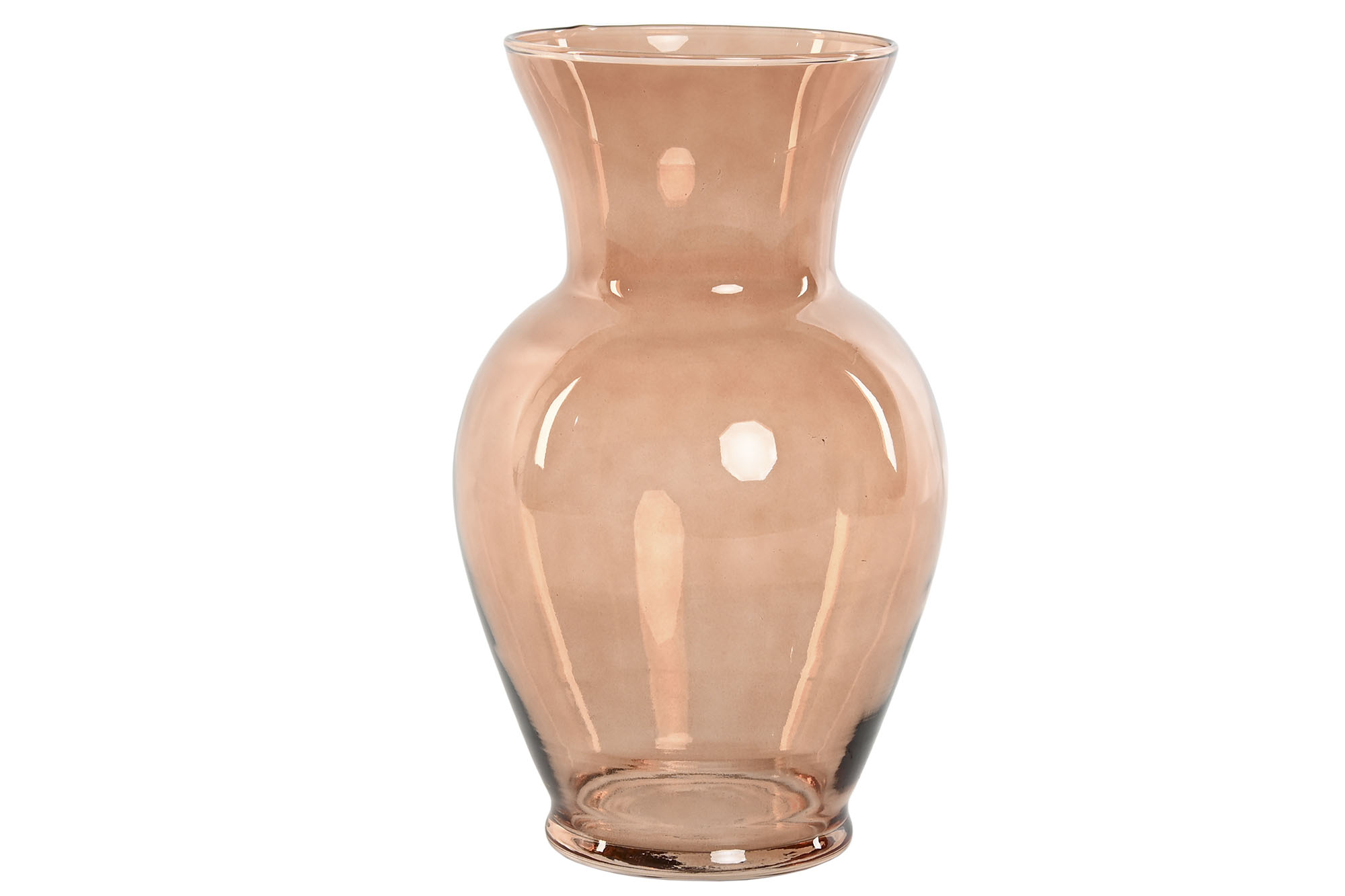 JARRON CRISTAL 16X16X27 AMBAR