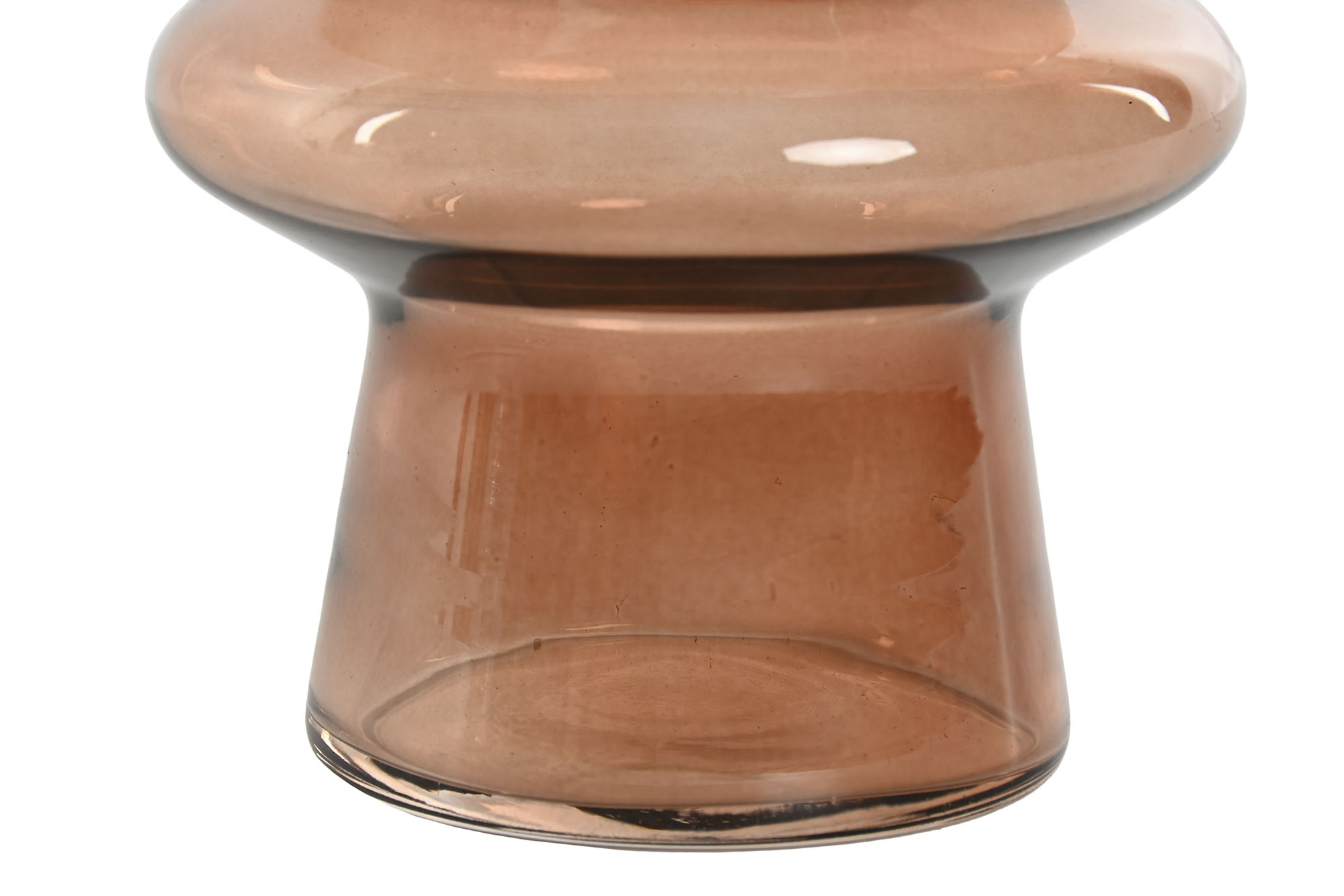 JARRON CRISTAL 11,5X11,5X19,5 AMBAR 3