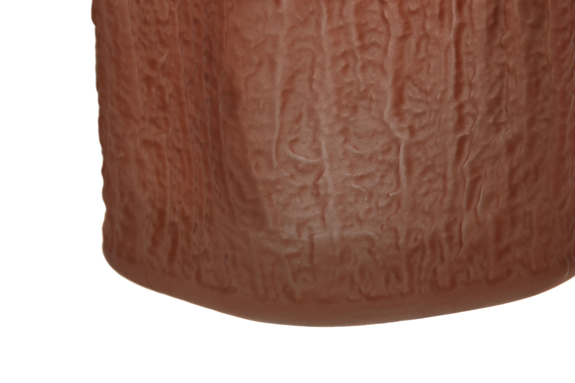 JARRON CRISTAL 14X14X31,5 MATE TERRACOTA 3