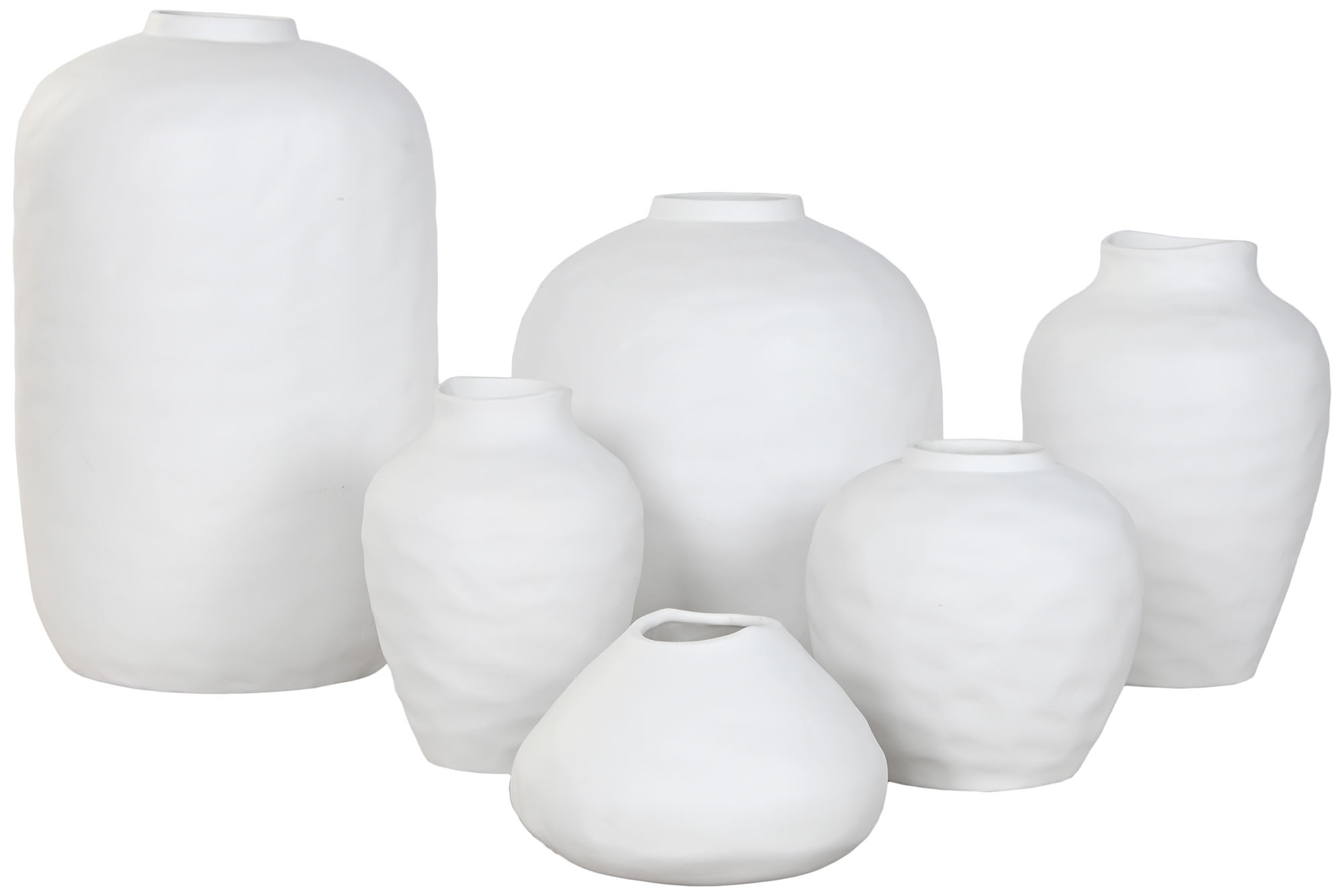 JARRON GRES 21X21X30 ORGANICO ARTESANAL CRUDO 3