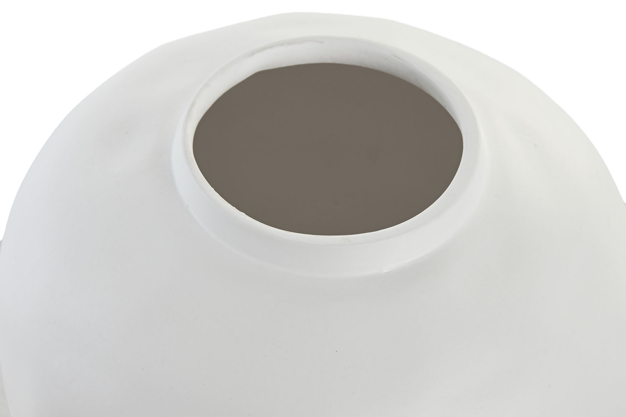 JARRON GRES 26X26X26 ARTESANAL BLANCO 5