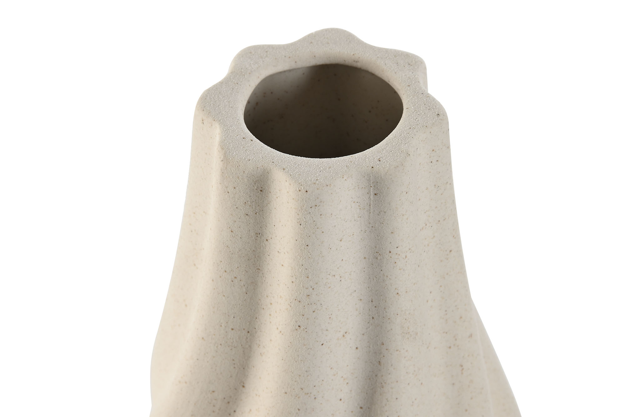JARRON PORCELANA 16X16X30 WATERPROOF CREMA 3