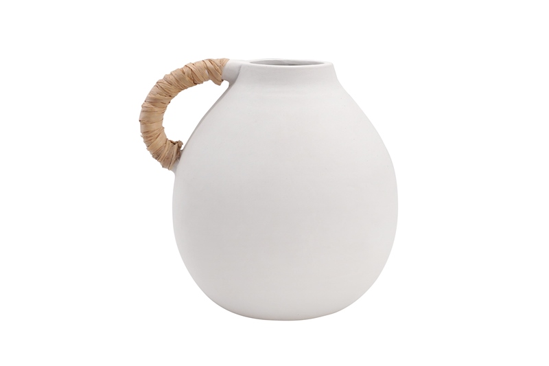 JARRON CERAMICA 17X15X15,5 BLANCO
