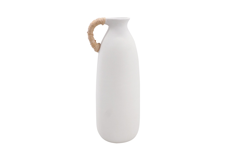 JARRON CERAMICA 15X13,5X36 BLANCO
