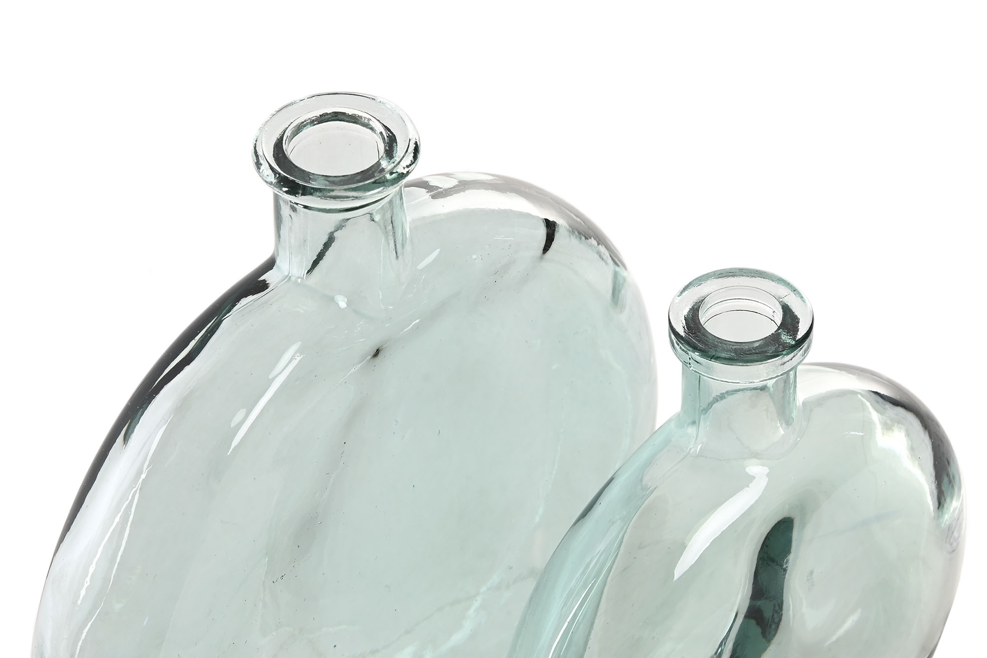 JARRON  CRISTAL 13X15X3.5 AZUL 2