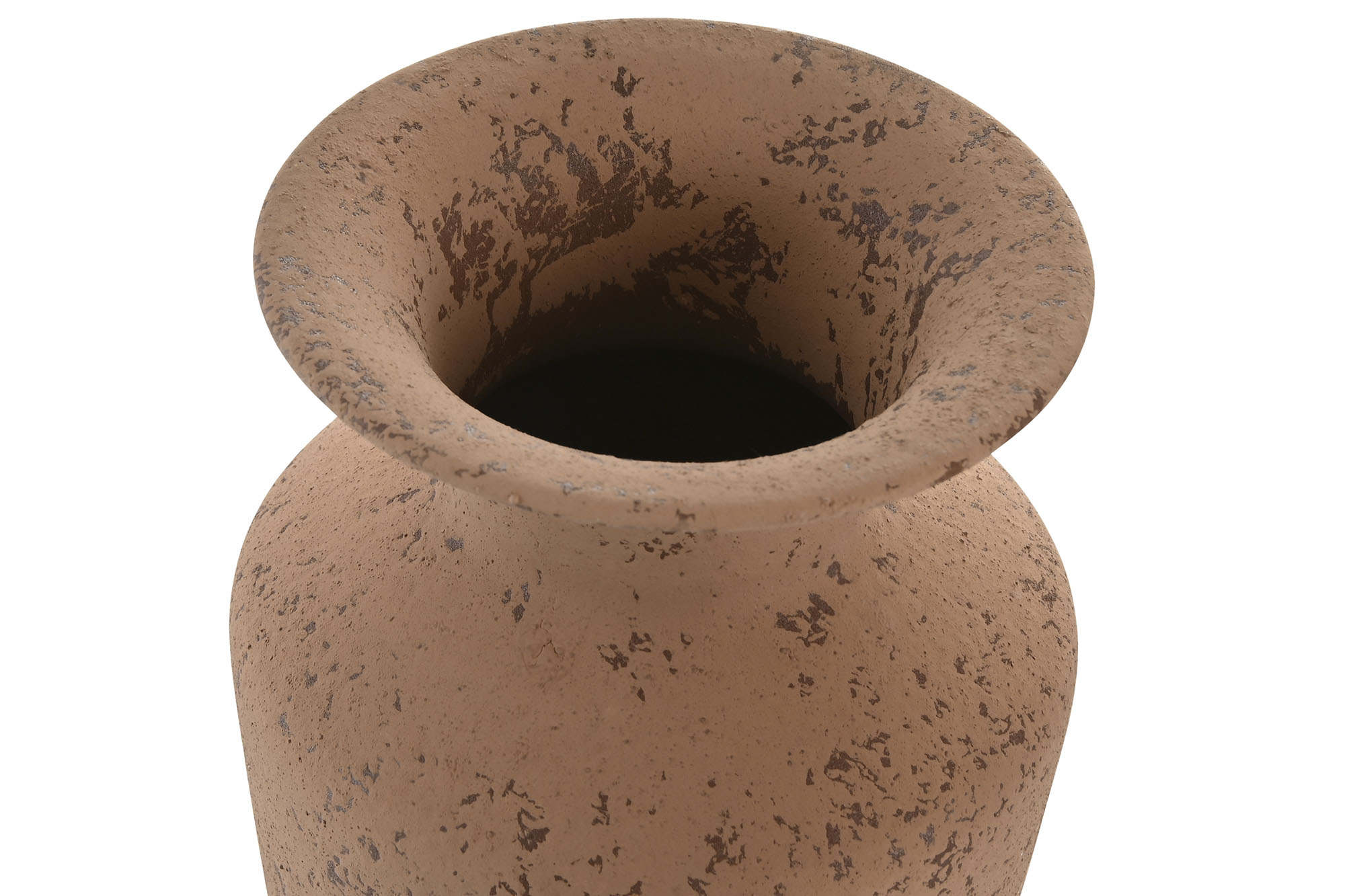 JARRON METAL 15X15X30 ENVEJECIDO TERRACOTA 2