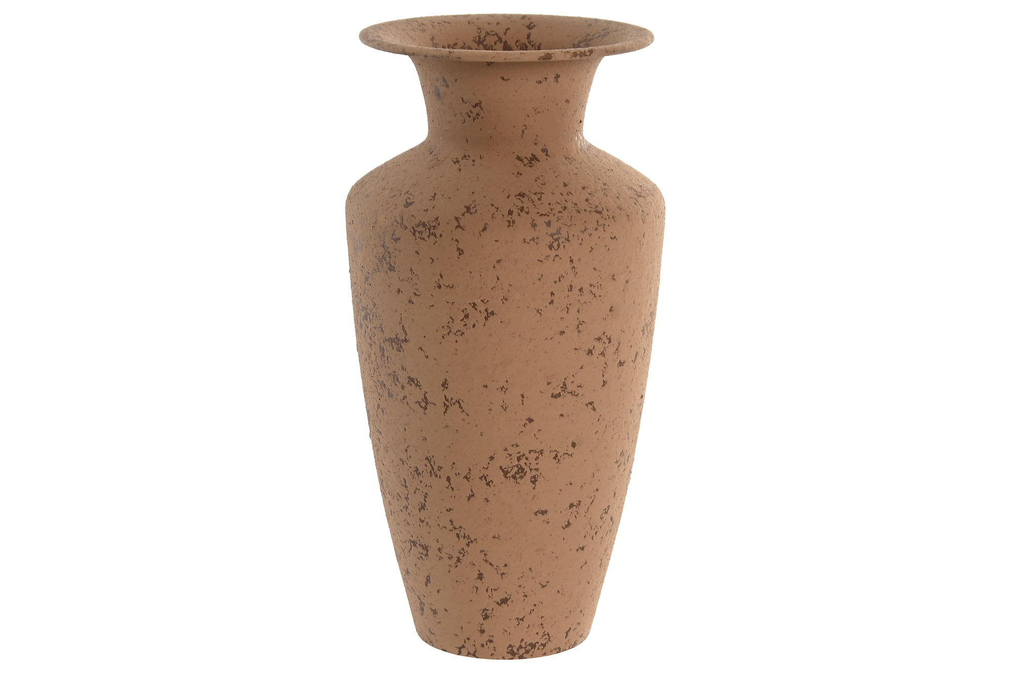 JARRON METAL 15X15X30 ENVEJECIDO TERRACOTA