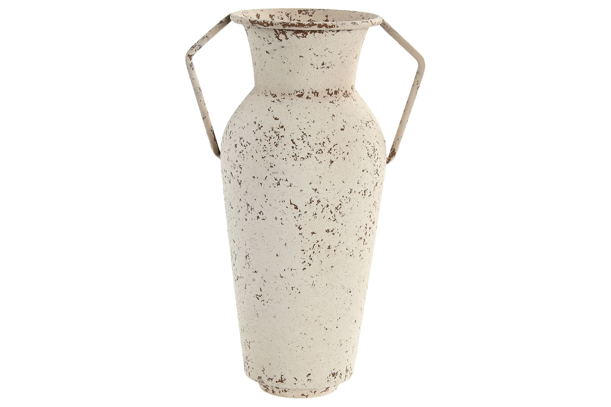JARRON METAL 18,5X11,7X30 ENVEJECIDO BEIGE