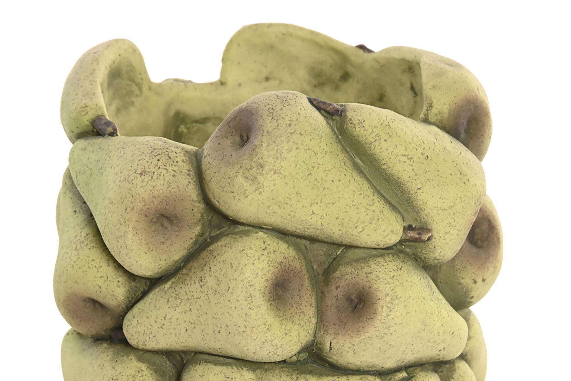 JARRON CEMENTO 17X17X23 PERAS VERDE 4