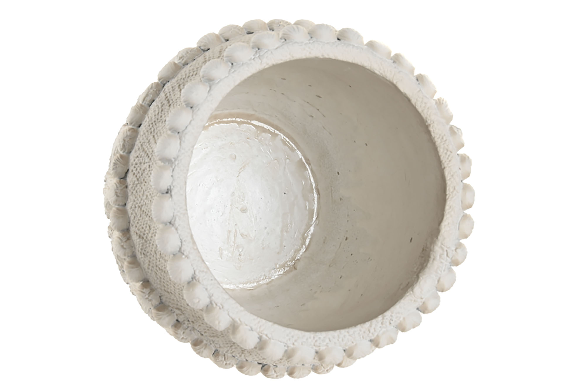 JARRON CEMENTO 20X20X18 RELIEVE BLANCO 2