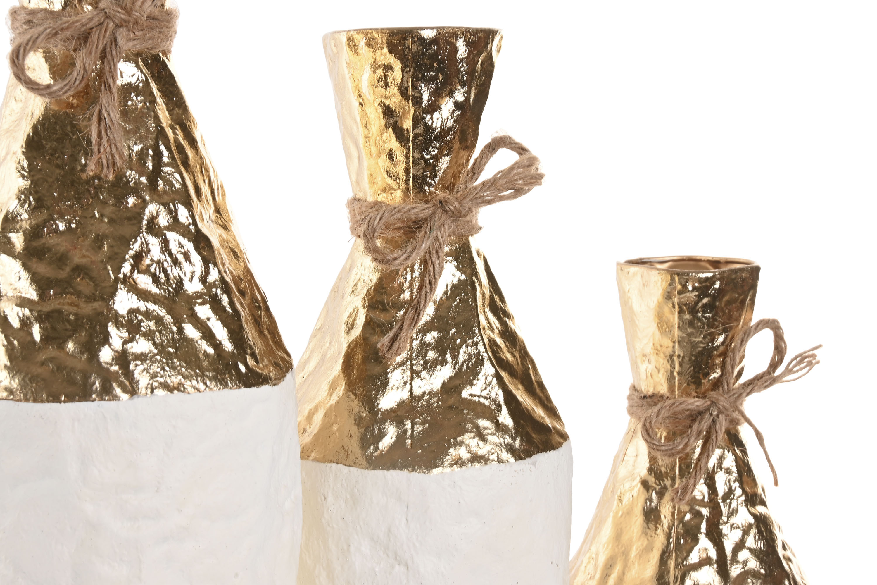 JARRON  METAL 14X14X68 RUGOSO 2