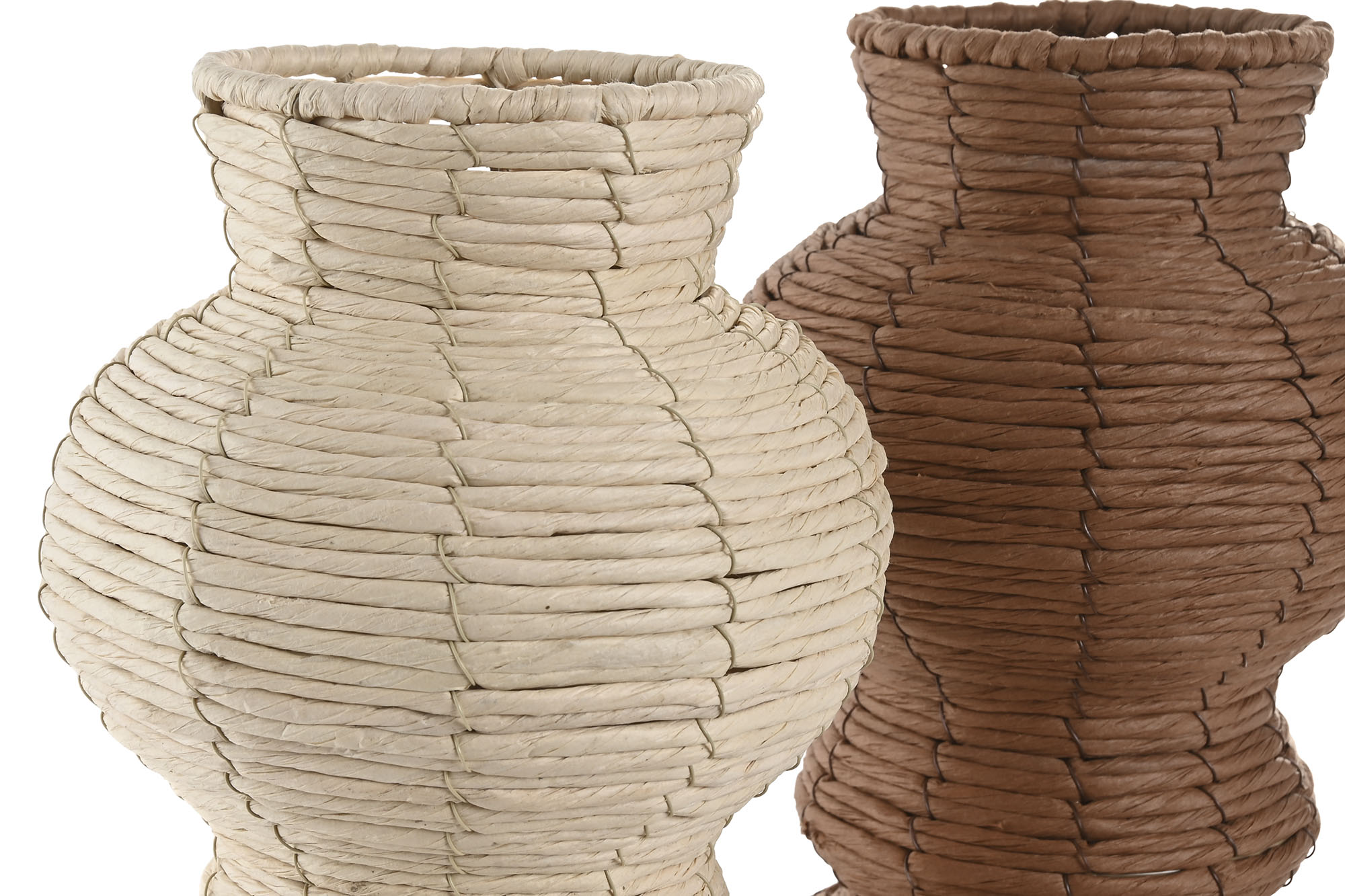 JARRON FIBRA 20X20X40CM NATURAL 2