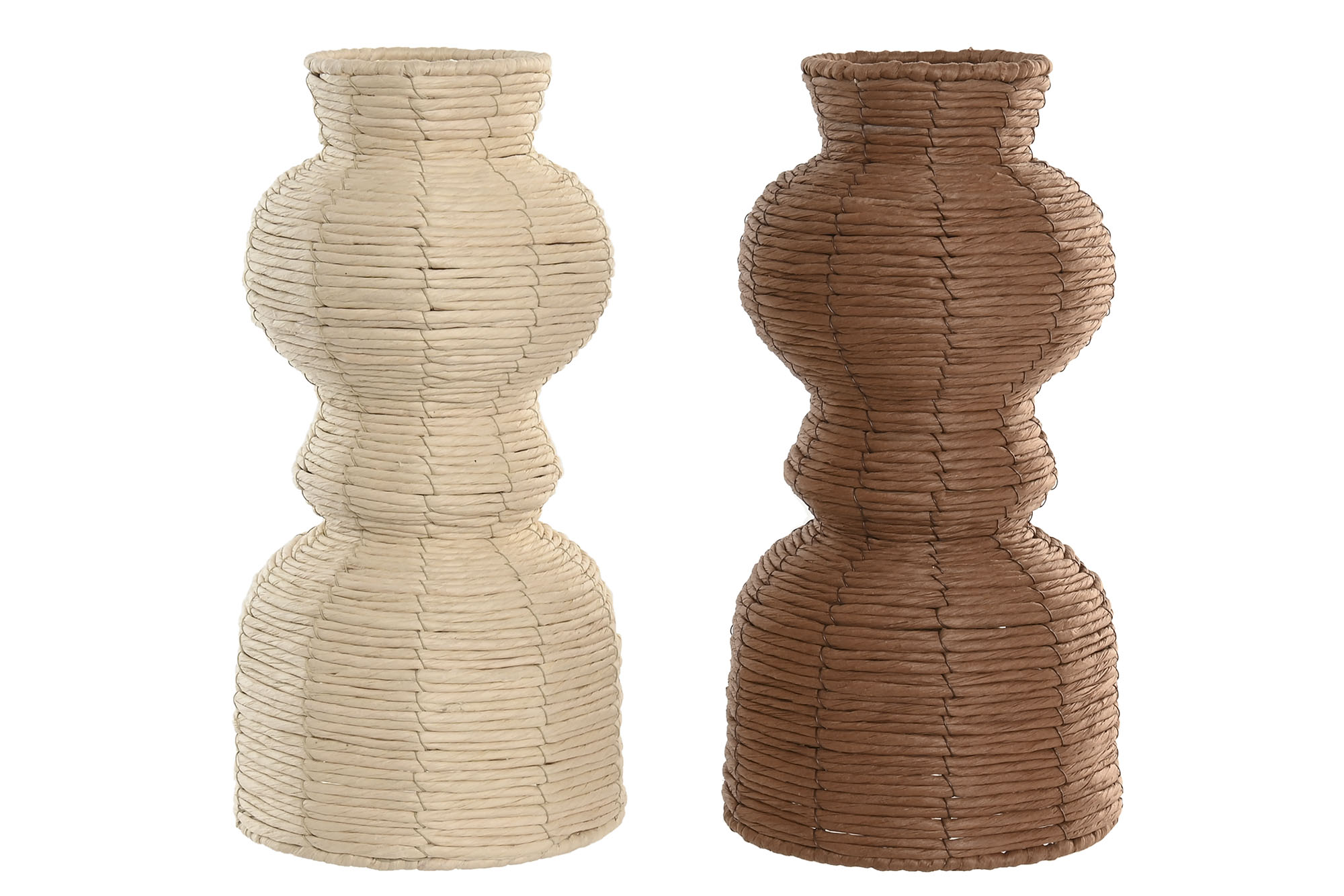 JARRON FIBRA 20X20X40CM NATURAL