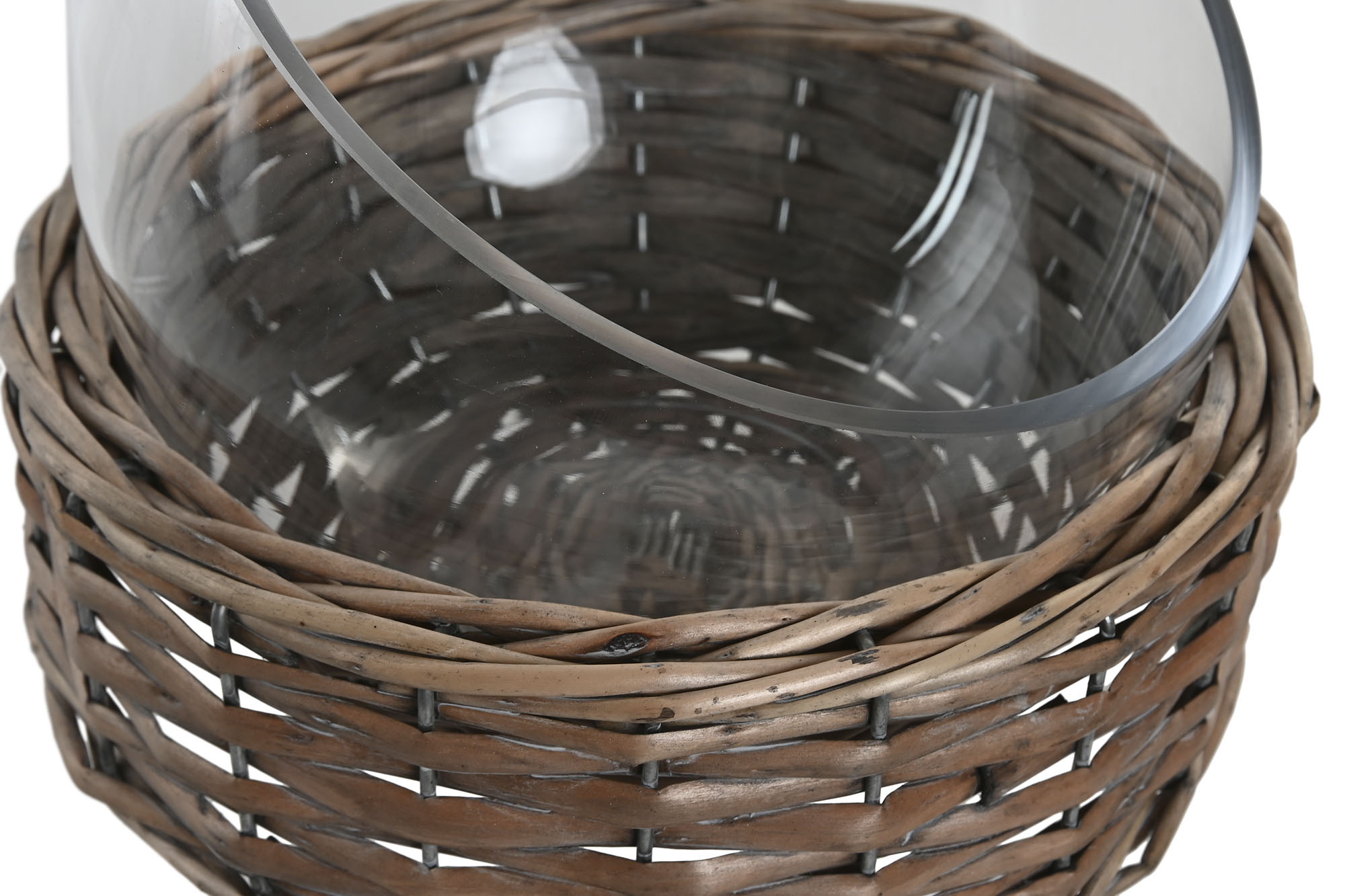 CENTRO MESA  CRISTAL FIBRA 20X20X17 CUENCO 3